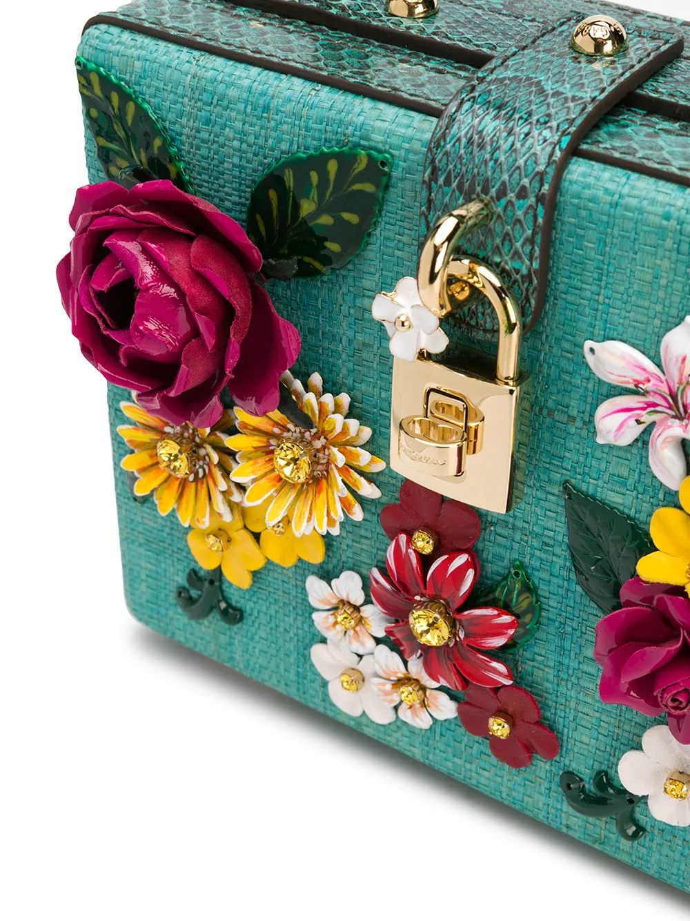 floral-embroidery tote bag  - 4