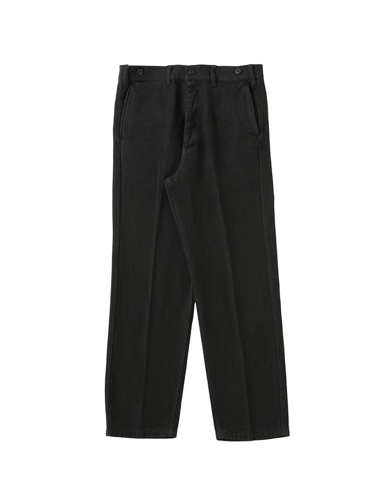 ALPER PANTS DMGD BLACK - 1