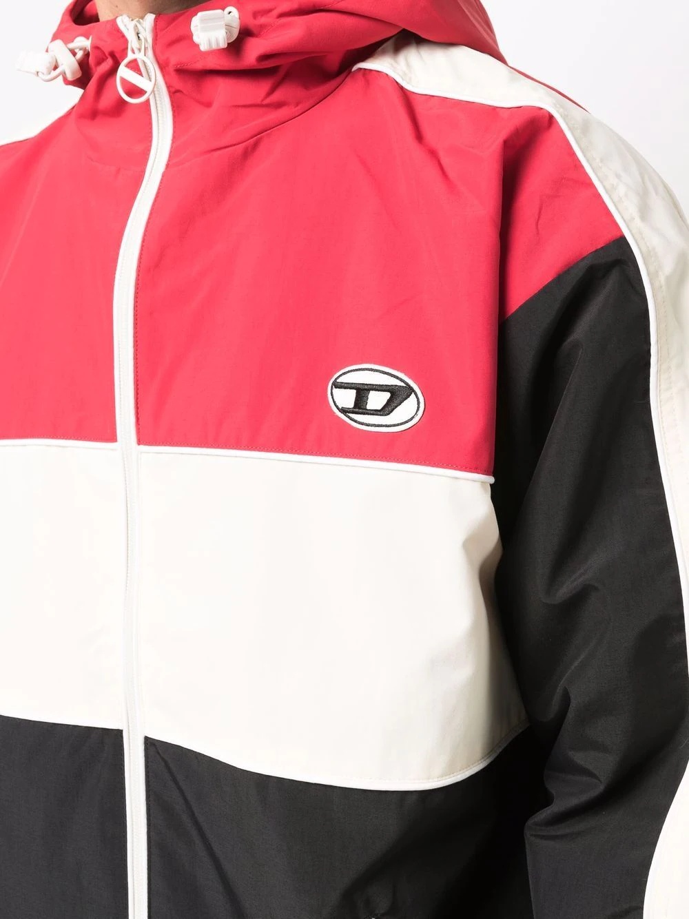 colour-block logo bomber jacket - 5