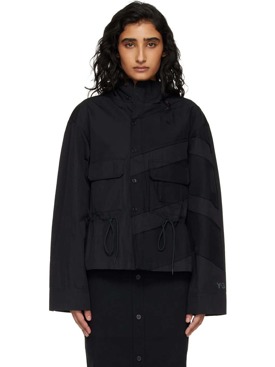 Black Hooded Jacket - 1