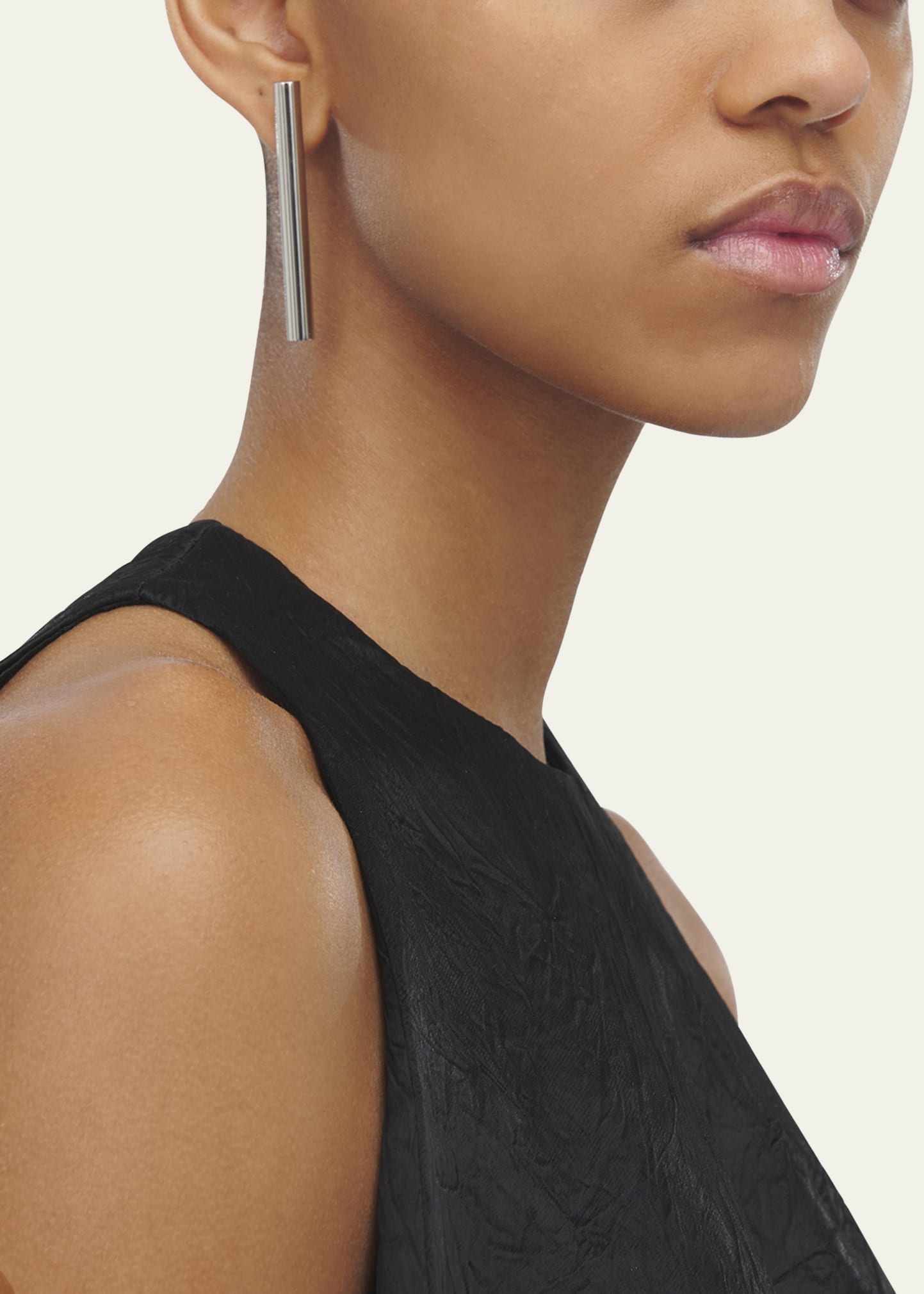 Logo Cross Bar Earrings - 2