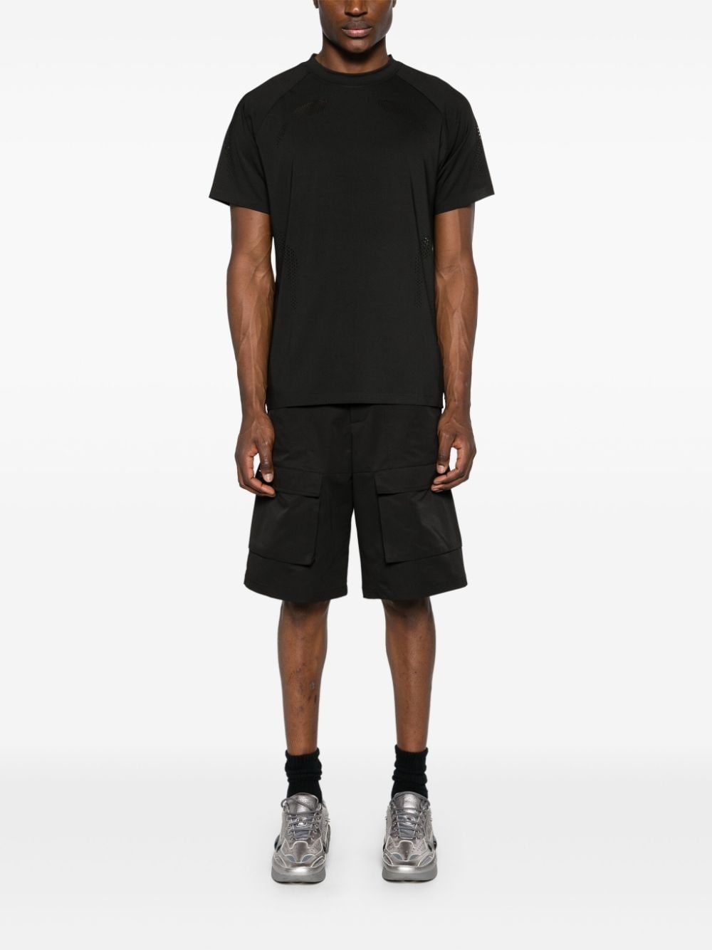 Intine round-neck perforated T-shirt - 2