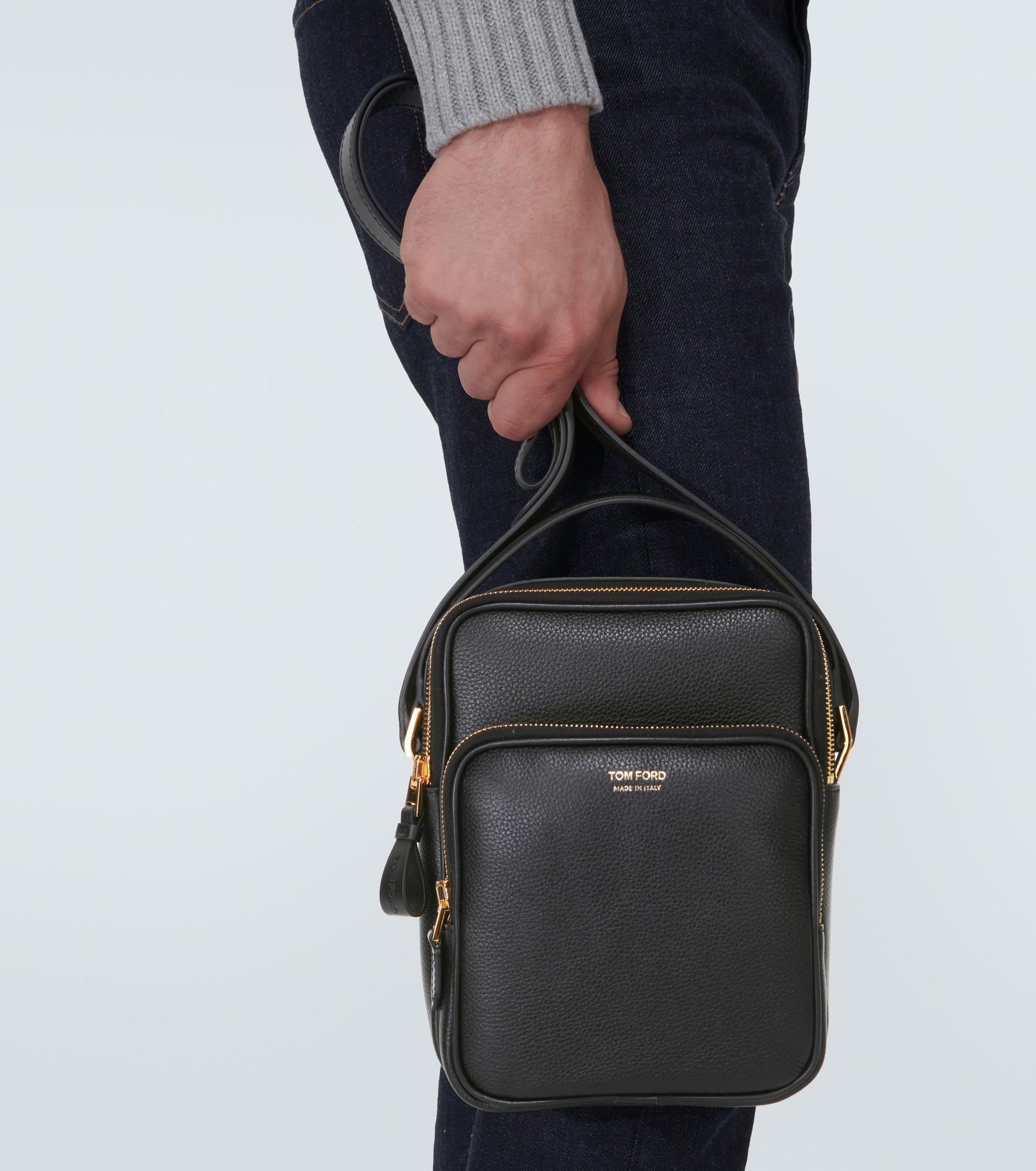 TOM FORD Leather crossbody bag | mytheresa | REVERSIBLE