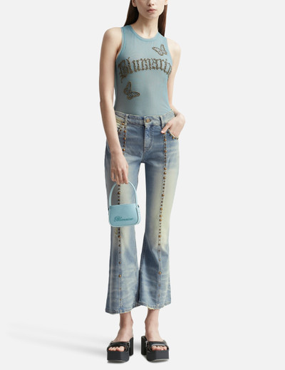 Blumarine DISTRESSED CROPPED JEANS outlook