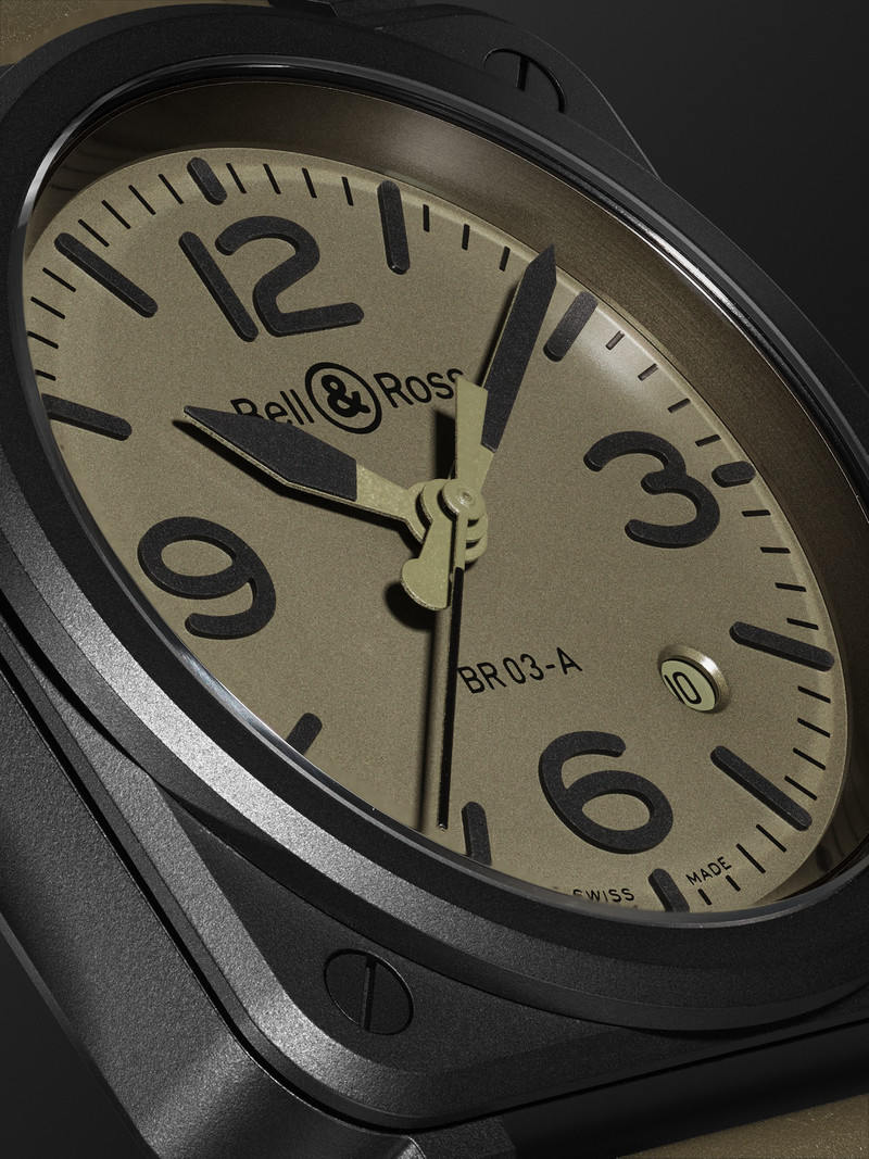 BR 03 Automatic Ceramic Watch, Ref. BR03A-MIL-CE/SRB 5
