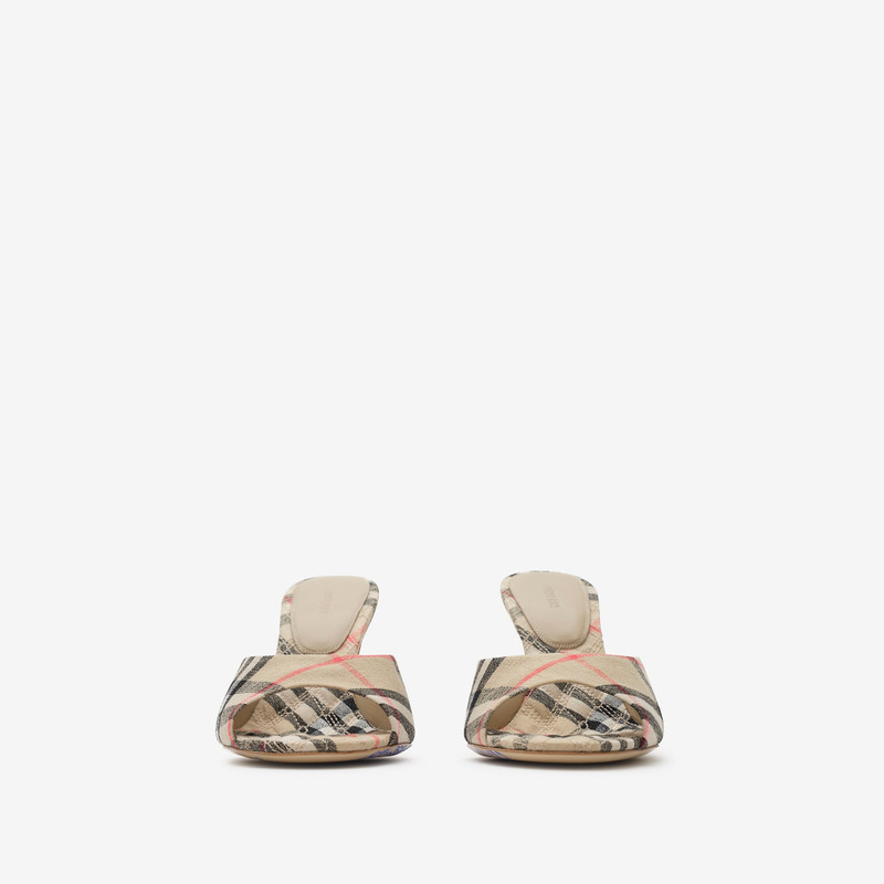 Burberry Check Mews High Sandals​ outlook
