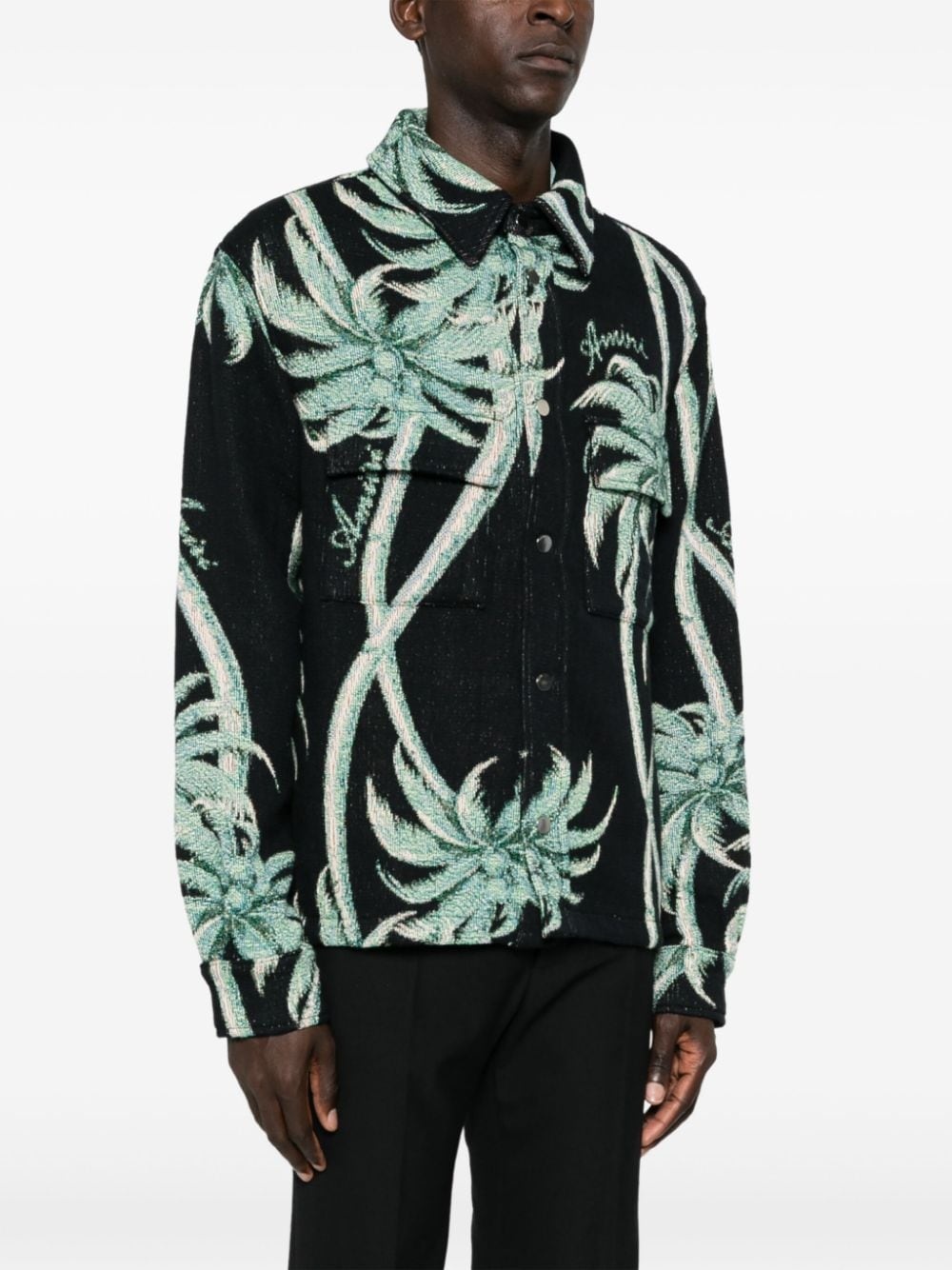Twisted Palms Tapestry overshirt - 3