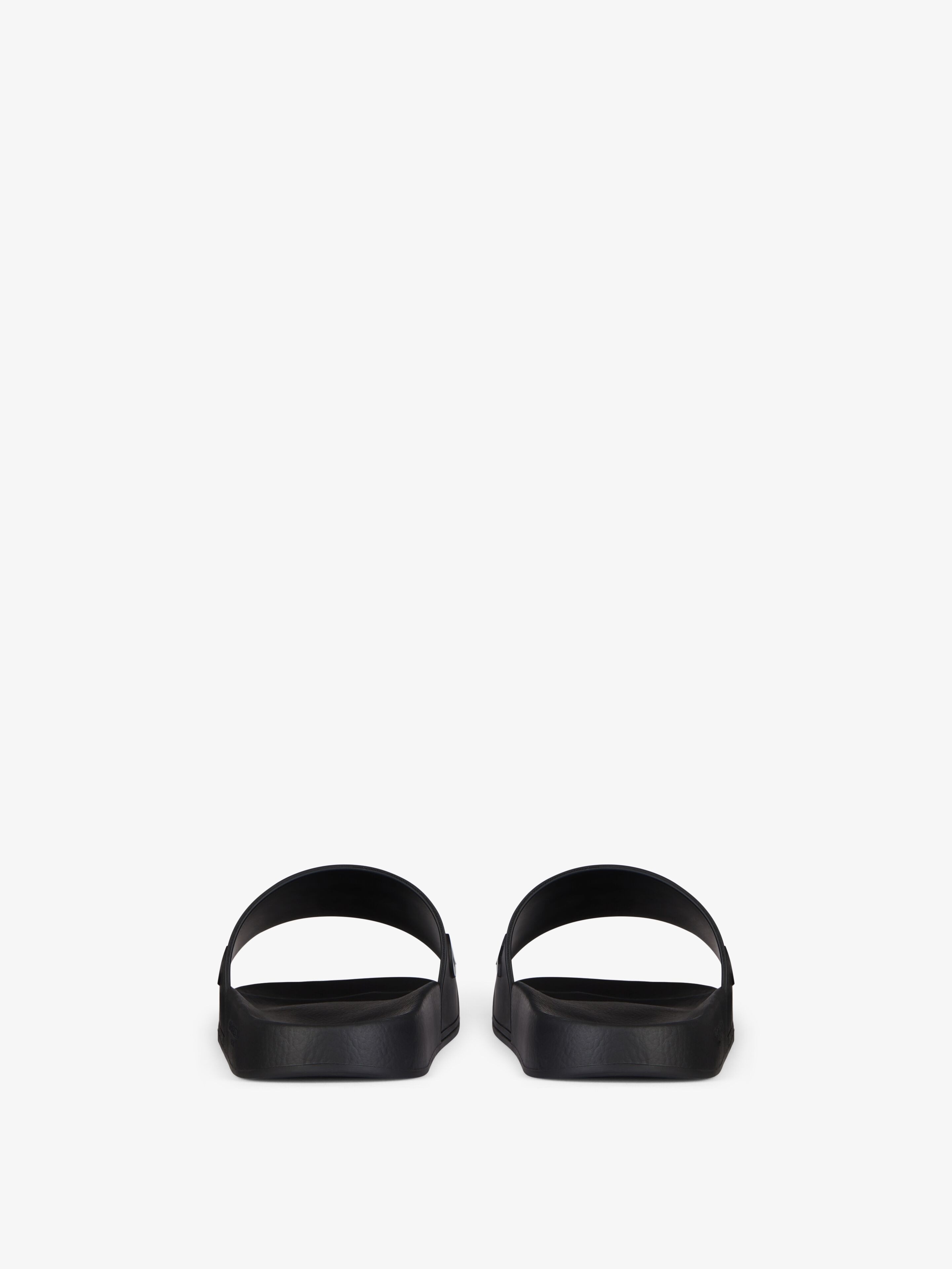 SLIDE FLAT SANDALS IN RUBBER - 7