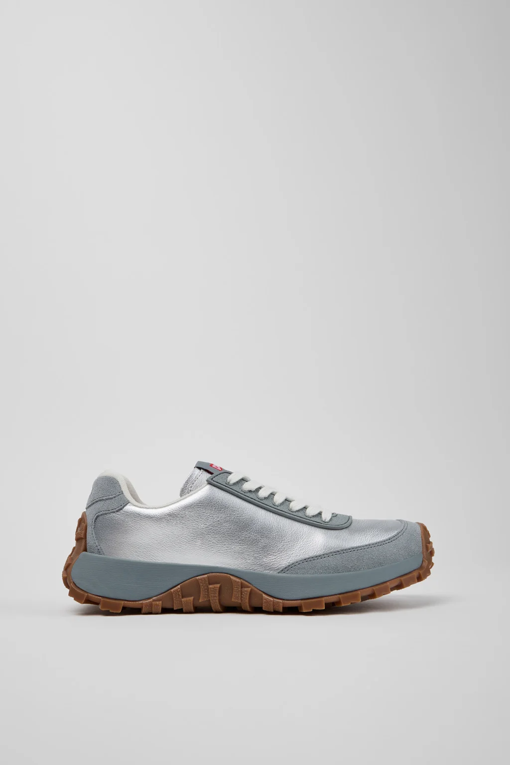 Drift Trail Gray Leather and Nubuck Sneakers for Women. - 1