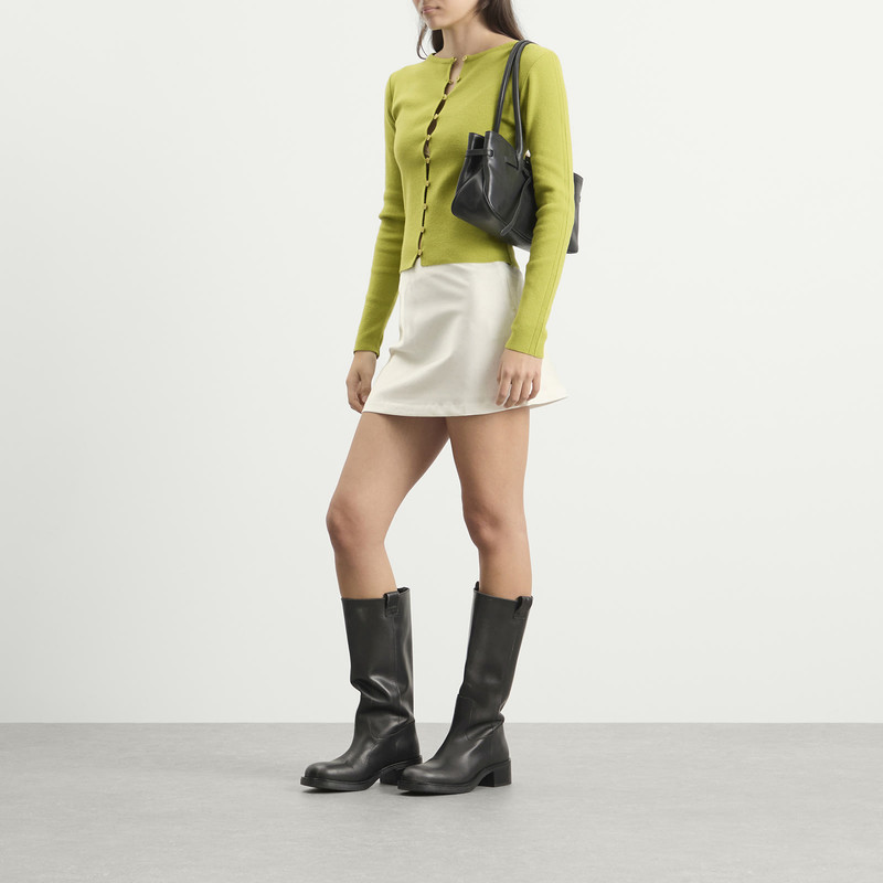 Kijun Kijun Polka Dot Satin Mini Skirt outlook