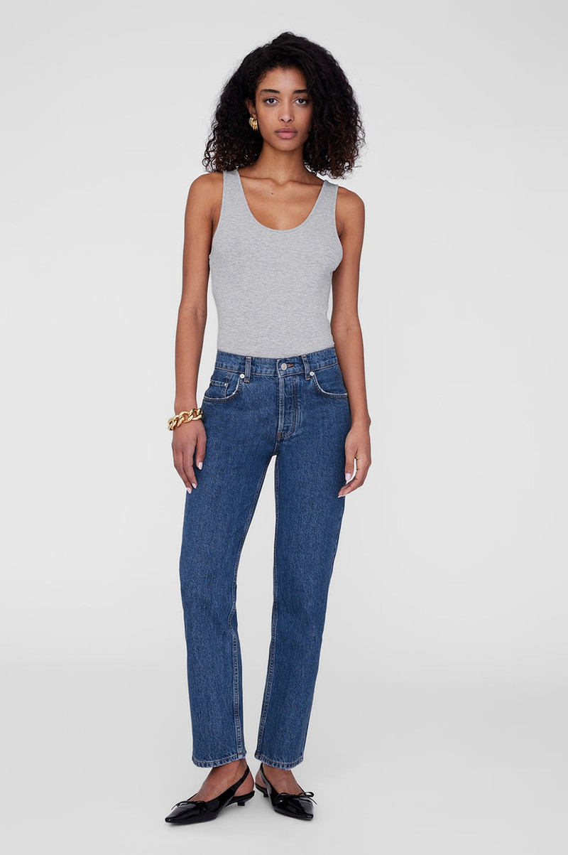 ANINE BING Ginny Bodysuit - Heather Grey outlook