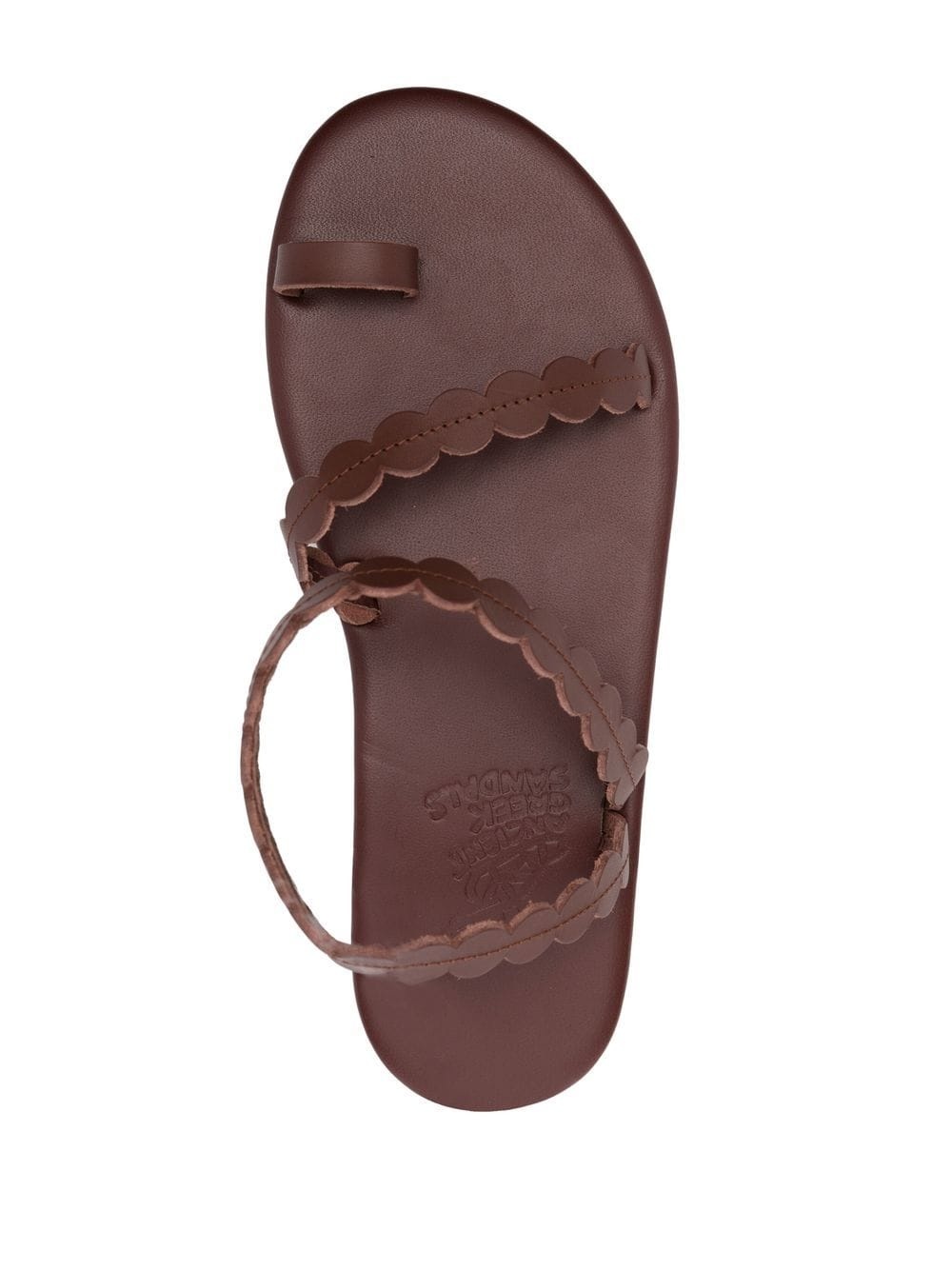 multi-strap leather sandals - 4