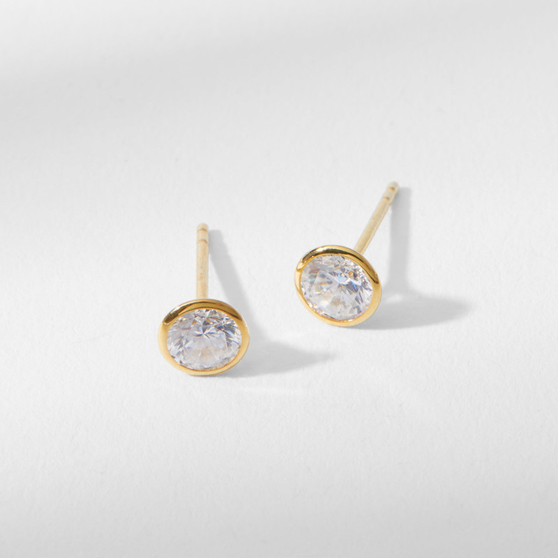 Bezel Earrings 1