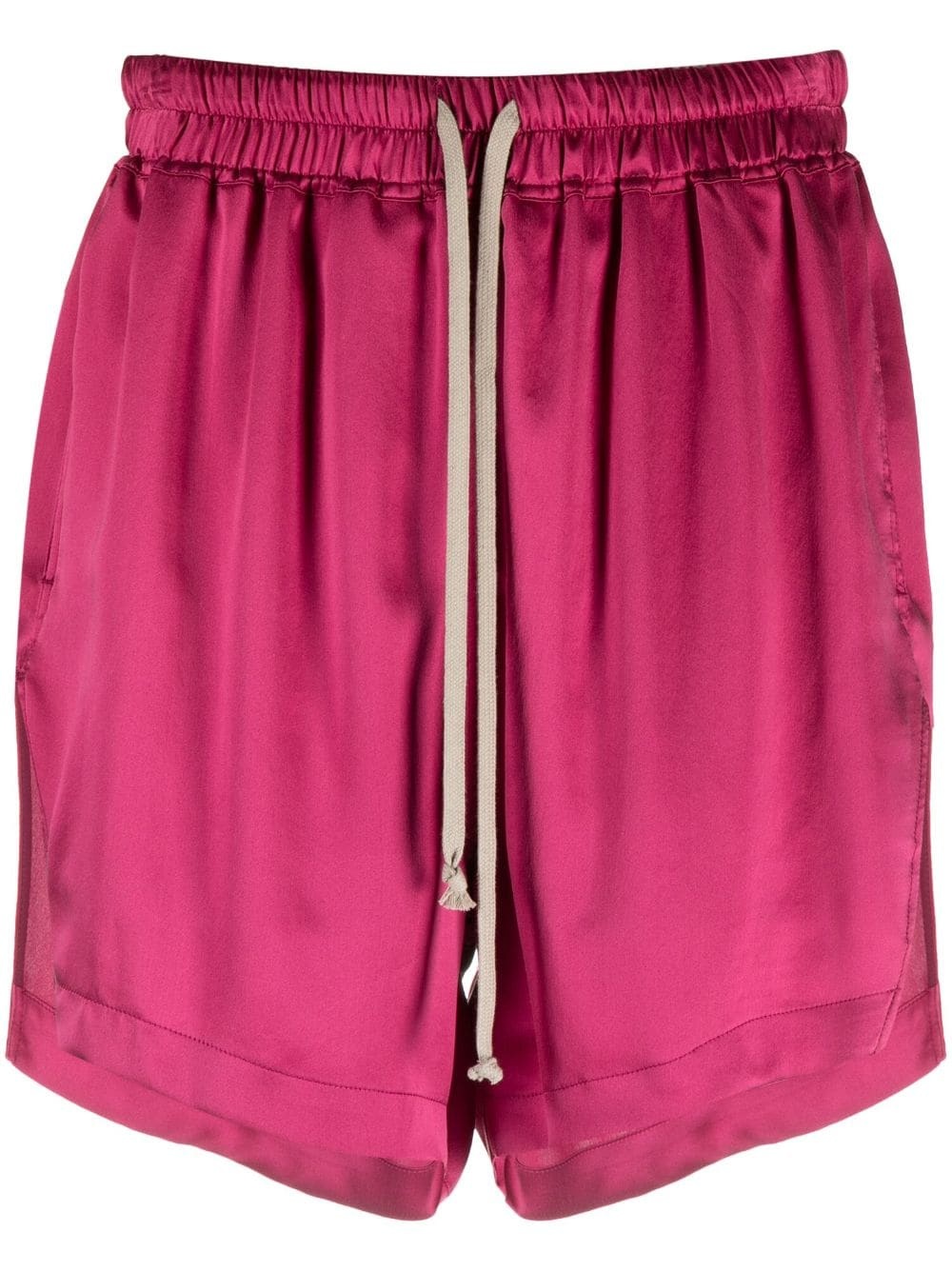 drawstring-waist silk shorts - 1