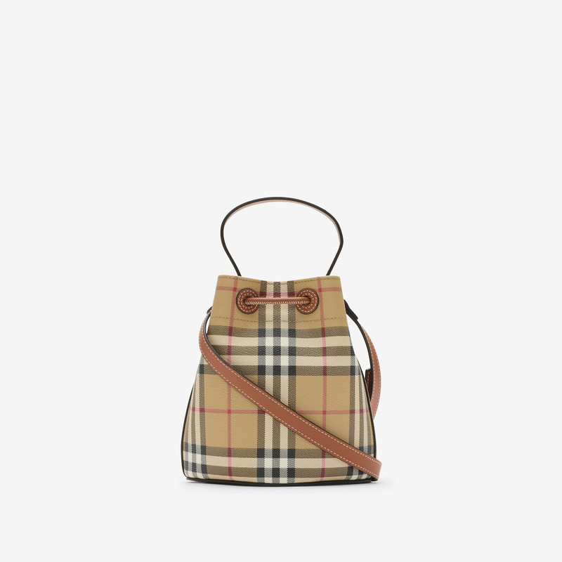 Mini Check Bucket Bag 5