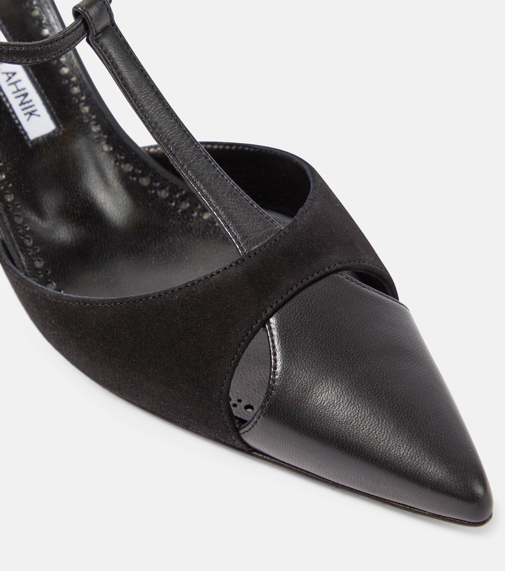 【Manolo Blahnik】 Gala 50 embellishedレザーサンダル Manolo Blahnik Gala 50 embellished leather sandals