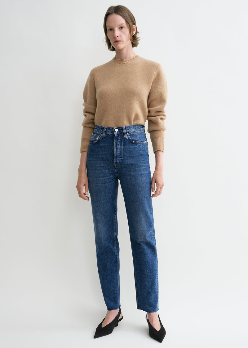 Totême Classic cut denim mid blue outlook