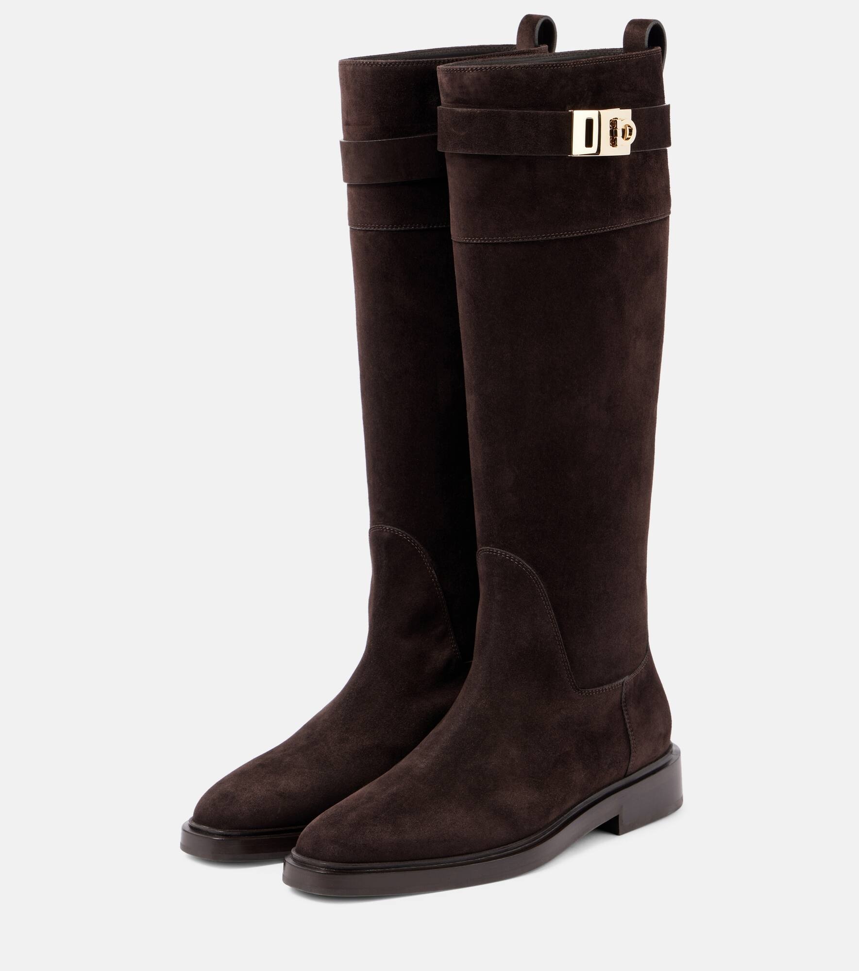 Hug suede knee-high boots - 4