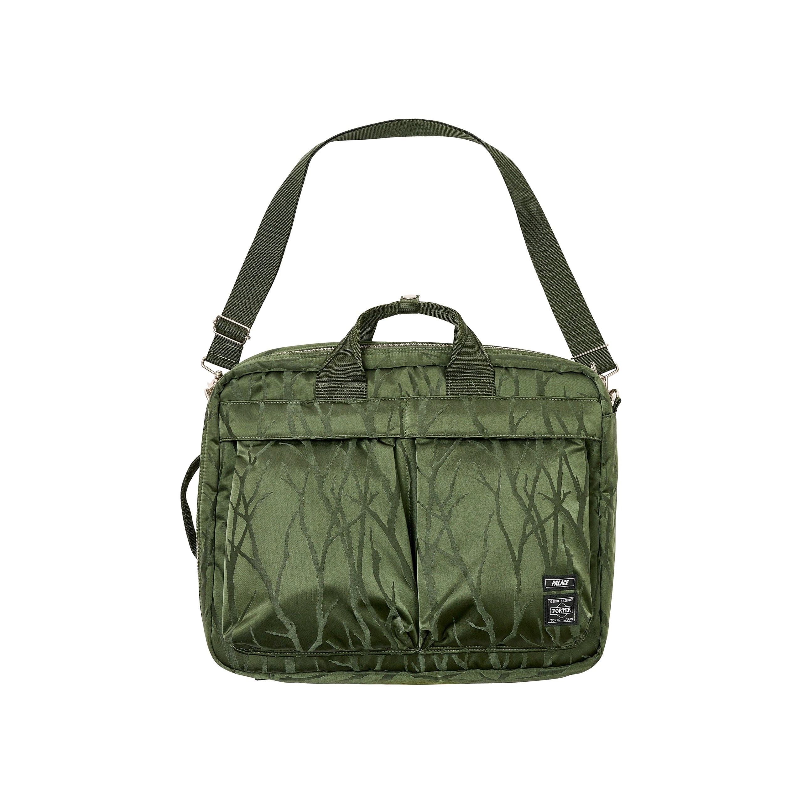 PALACE PORTER 3 WAY BRIEFCASE OLIVE / JACQUARD - 1