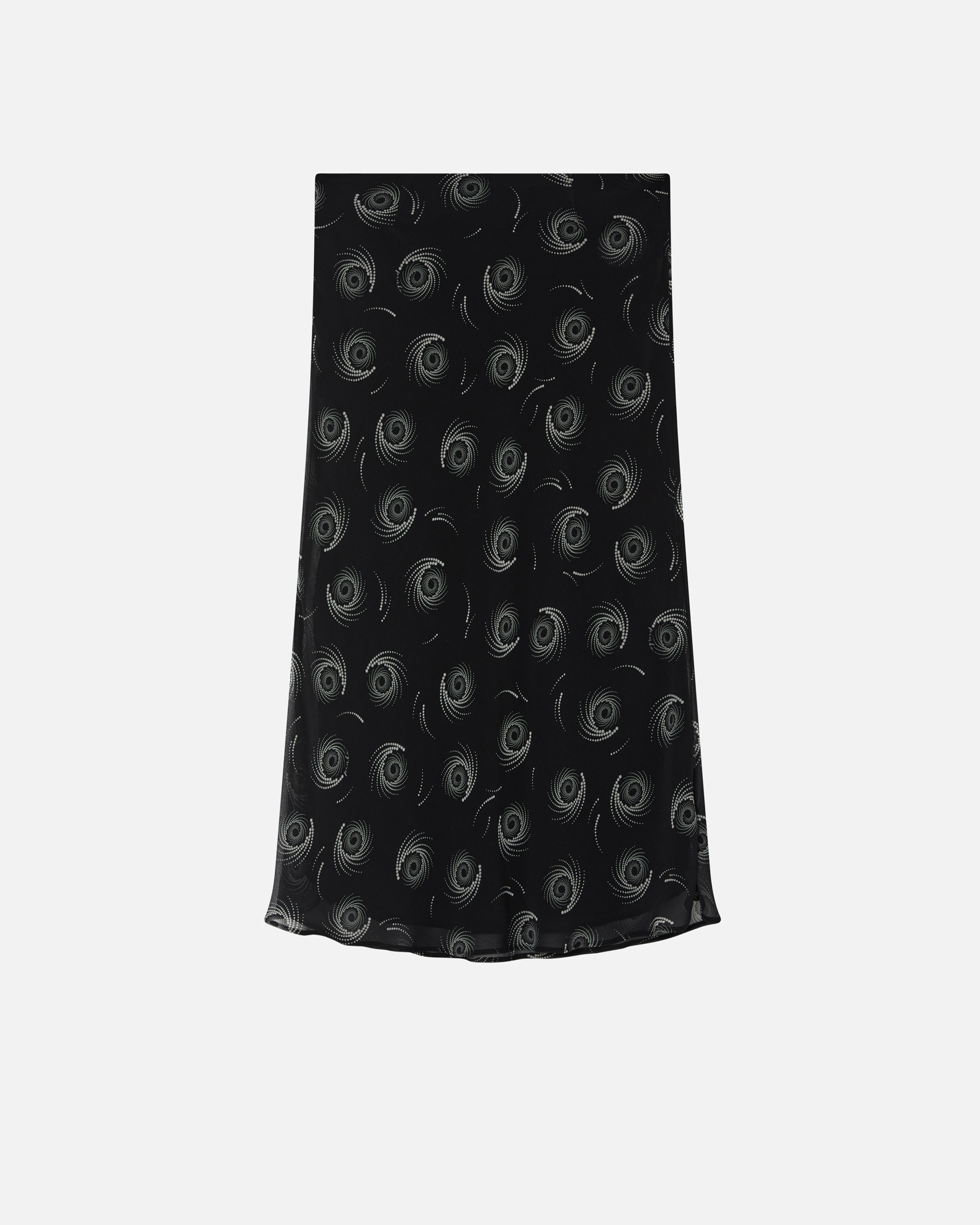 LIGHTWEIGHT GEORGETTE SKIRT WITH SWIRL PRINT - 6