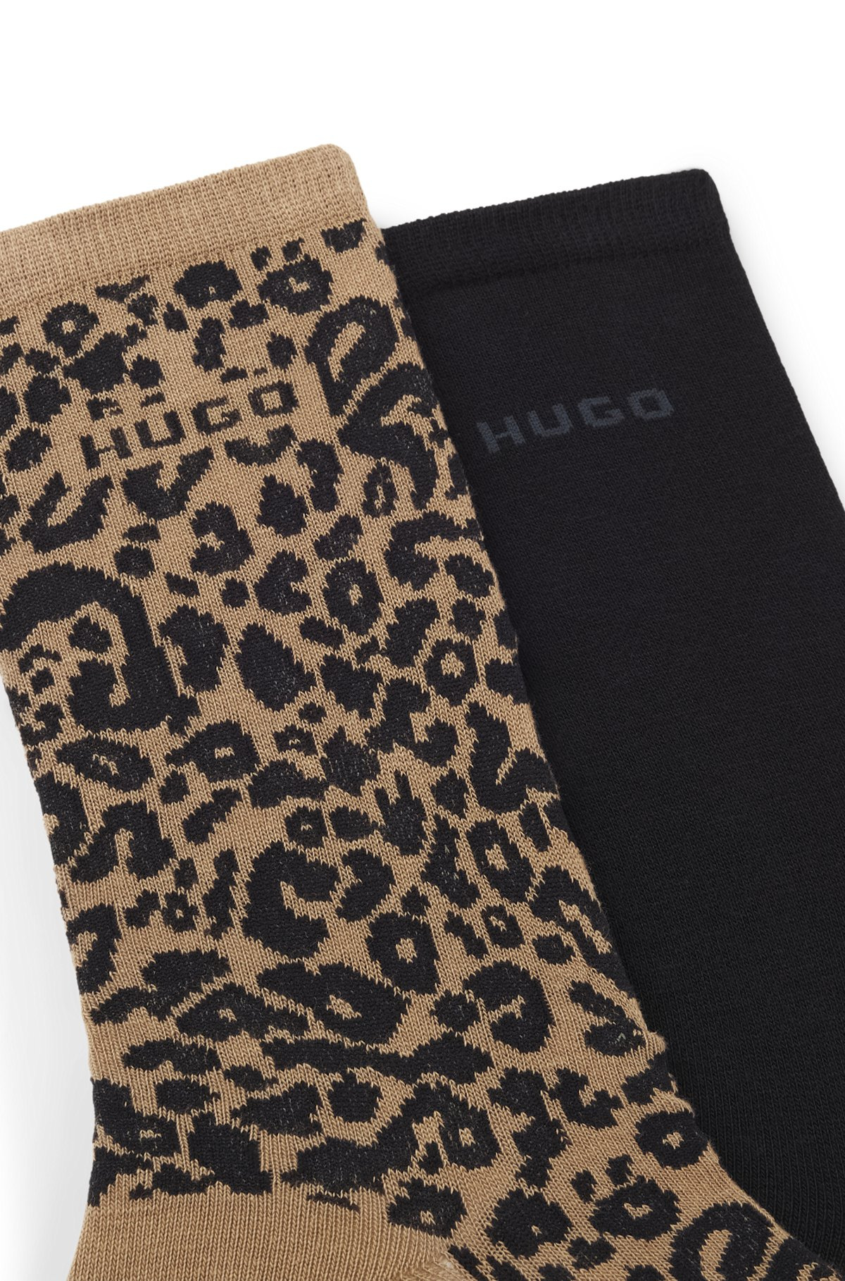 TWO-PACK OF REGULAR-LENGTH SOCKS WITH LEOPARD DETAILS - 2