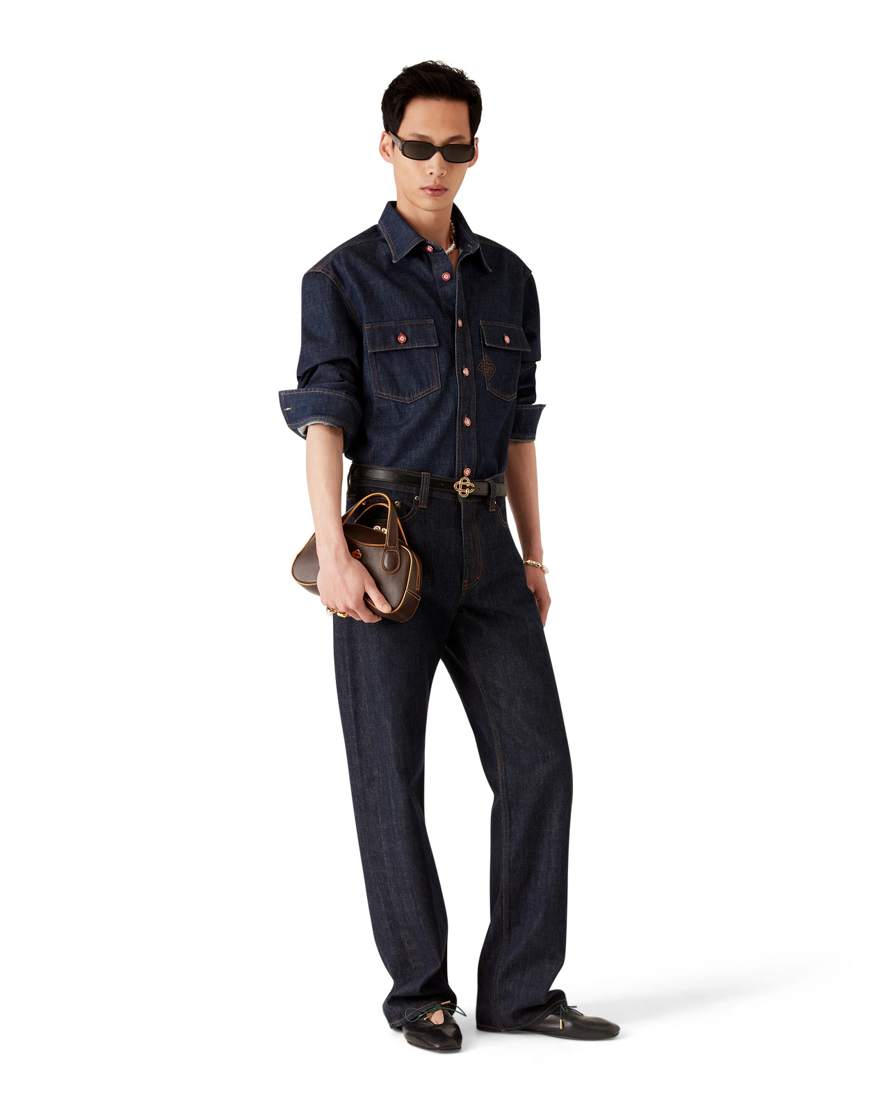 Laurel Embroidered Denim Jeans - 2