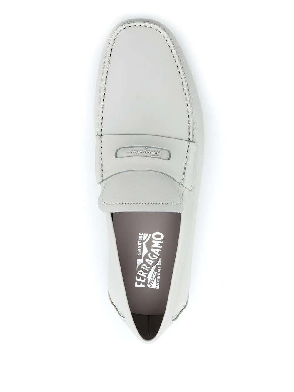 penny-slot leather driving loafers - 4