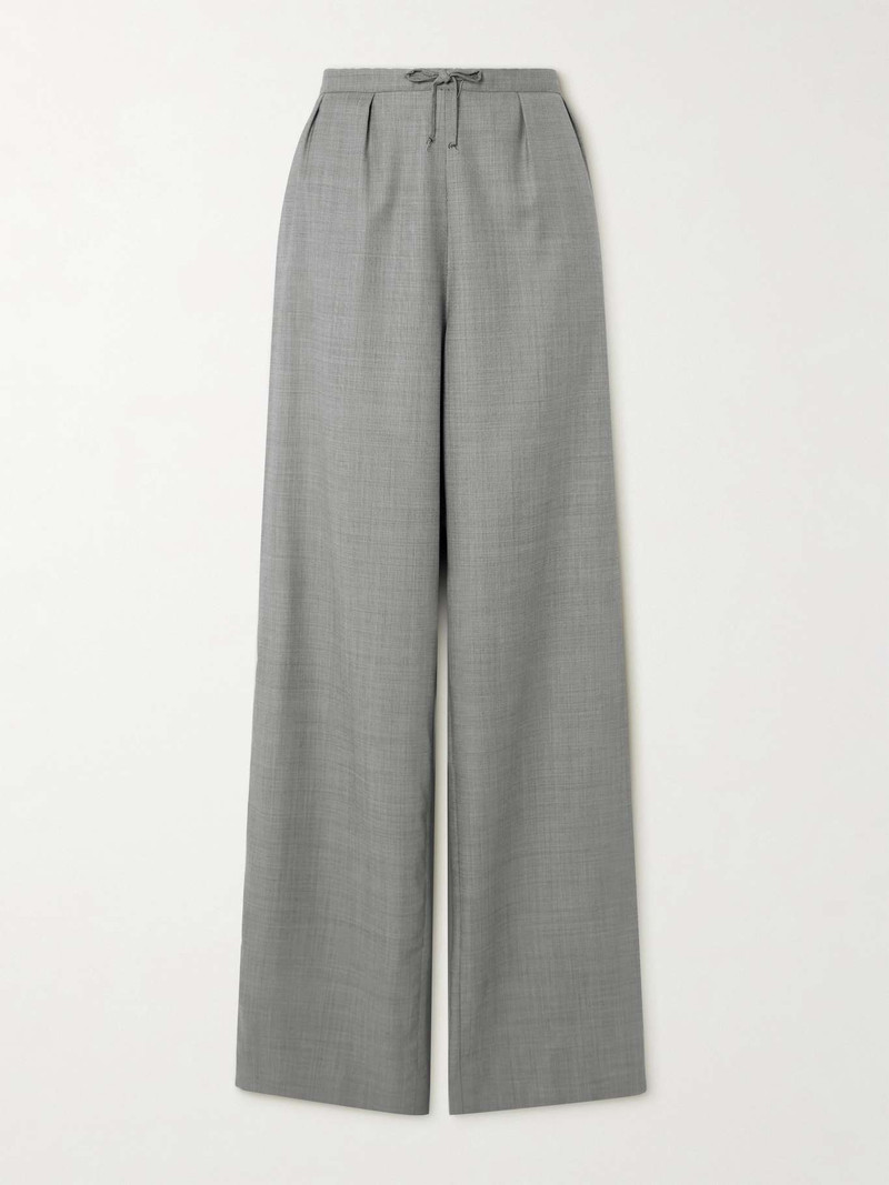 Cove wool-twill straight-leg pants 1