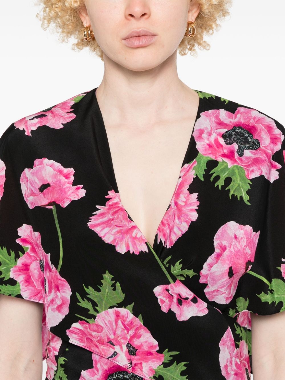 floral-print midi dress - 5