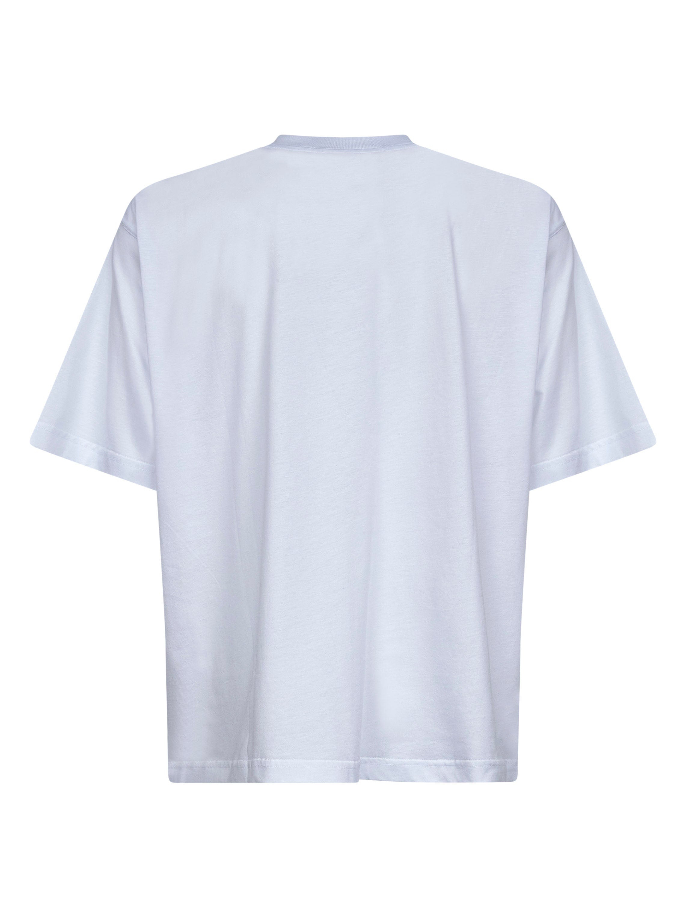 White organic cotton Marni label T-shirt - 2