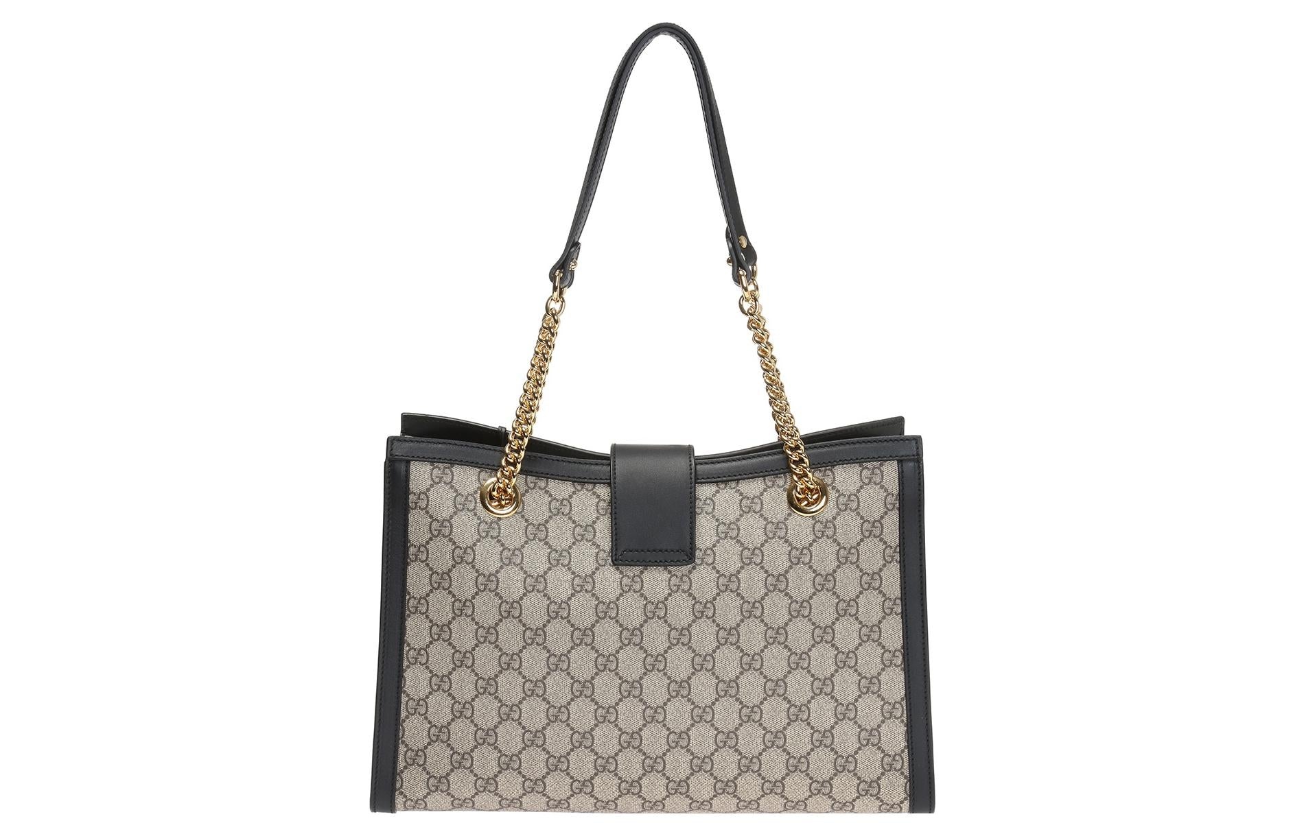 (WMNS) Gucci GG Padlock Series Single-Shoulder Bag Middle-Size Creamy/Brown 479197-KHNKG-9769 - 3