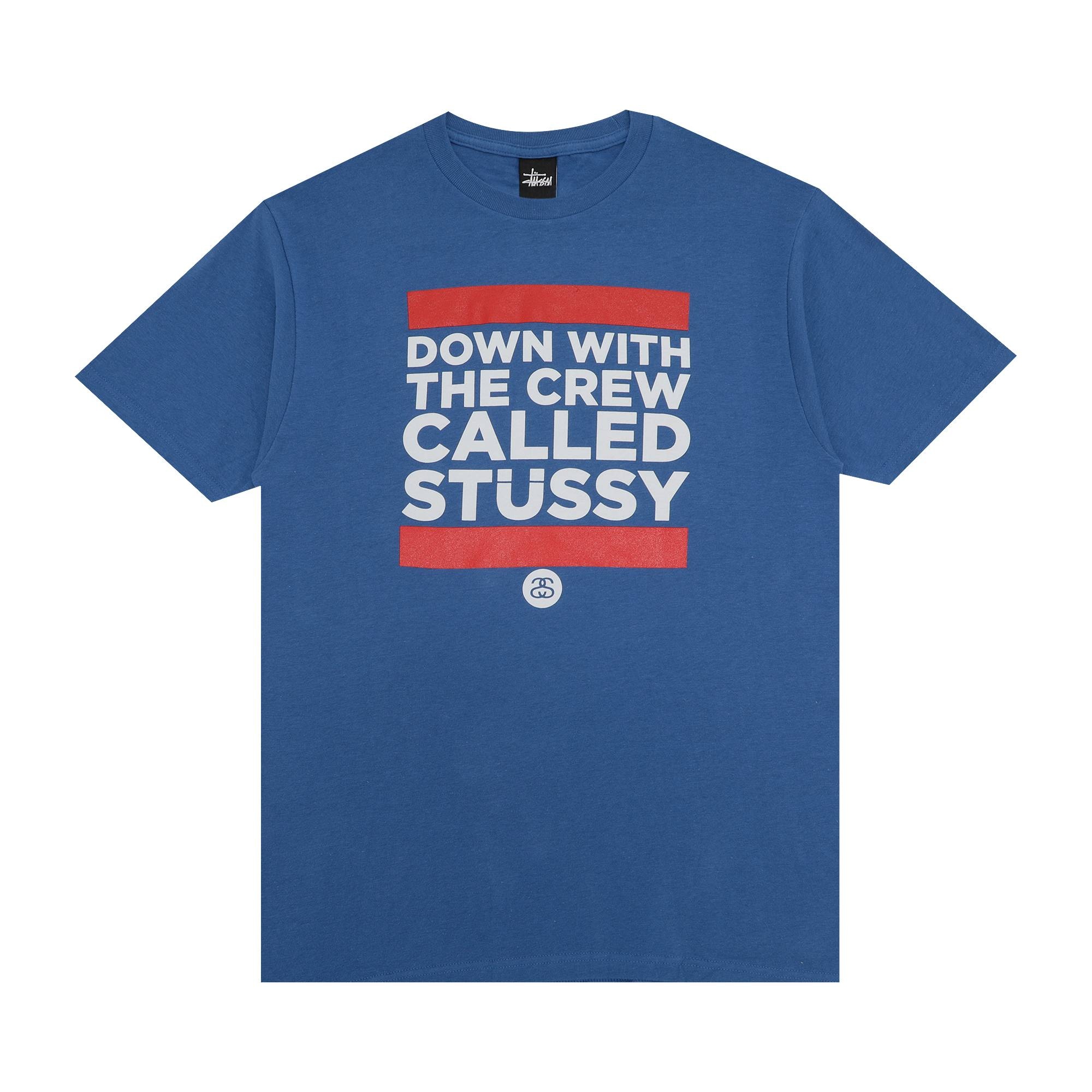 Stussy Down With The Crew Tee 'Royal Blue' - 1