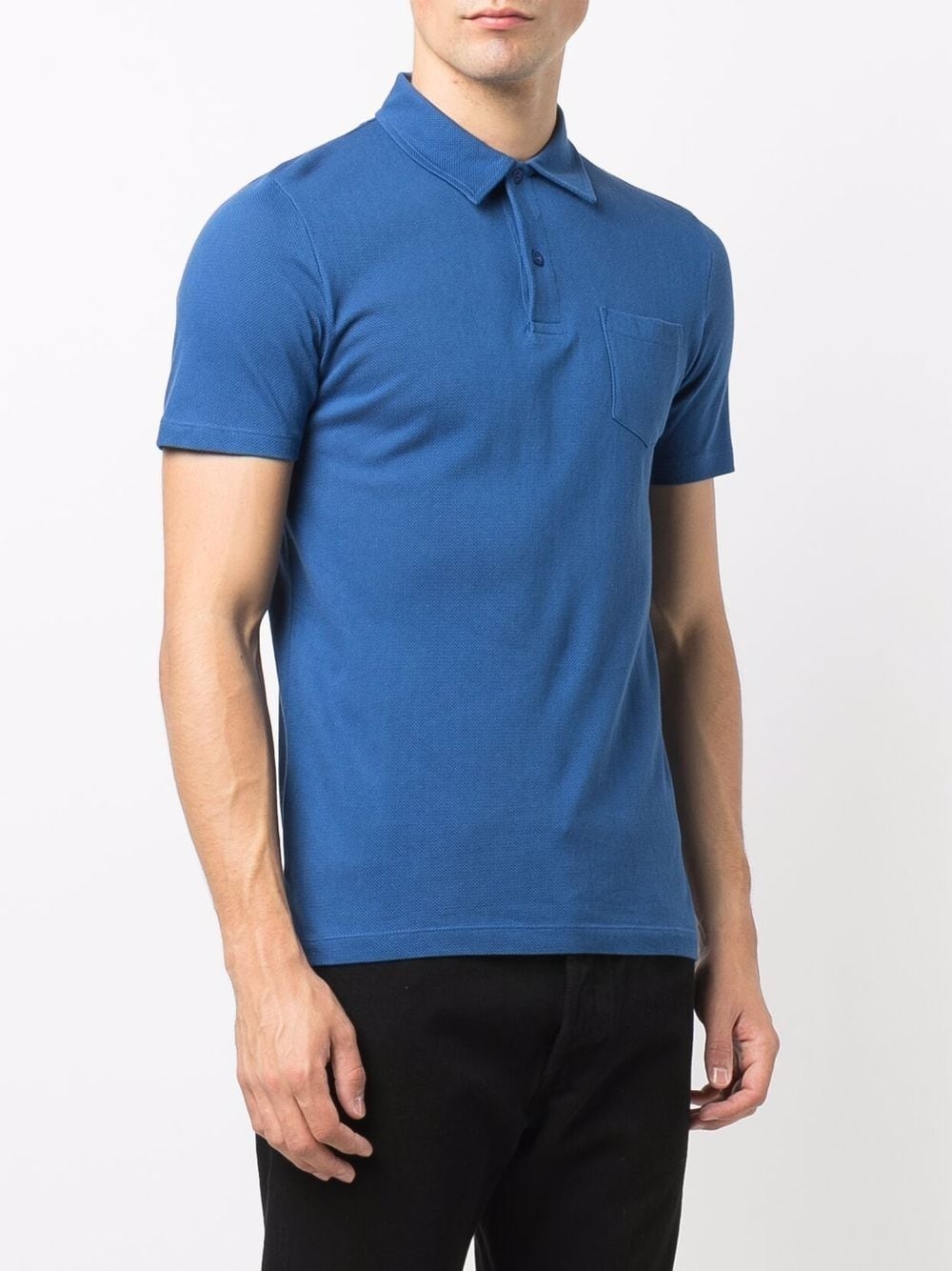 short-sleeved cotton polo shirt - 3