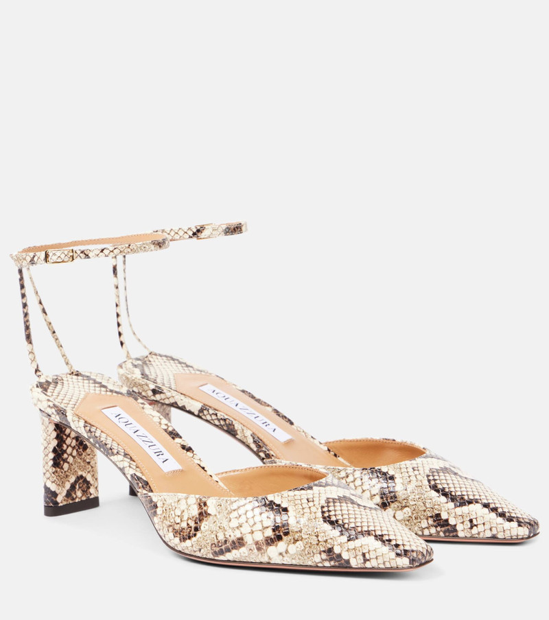 Blade 65 snake-print leather pumps 1
