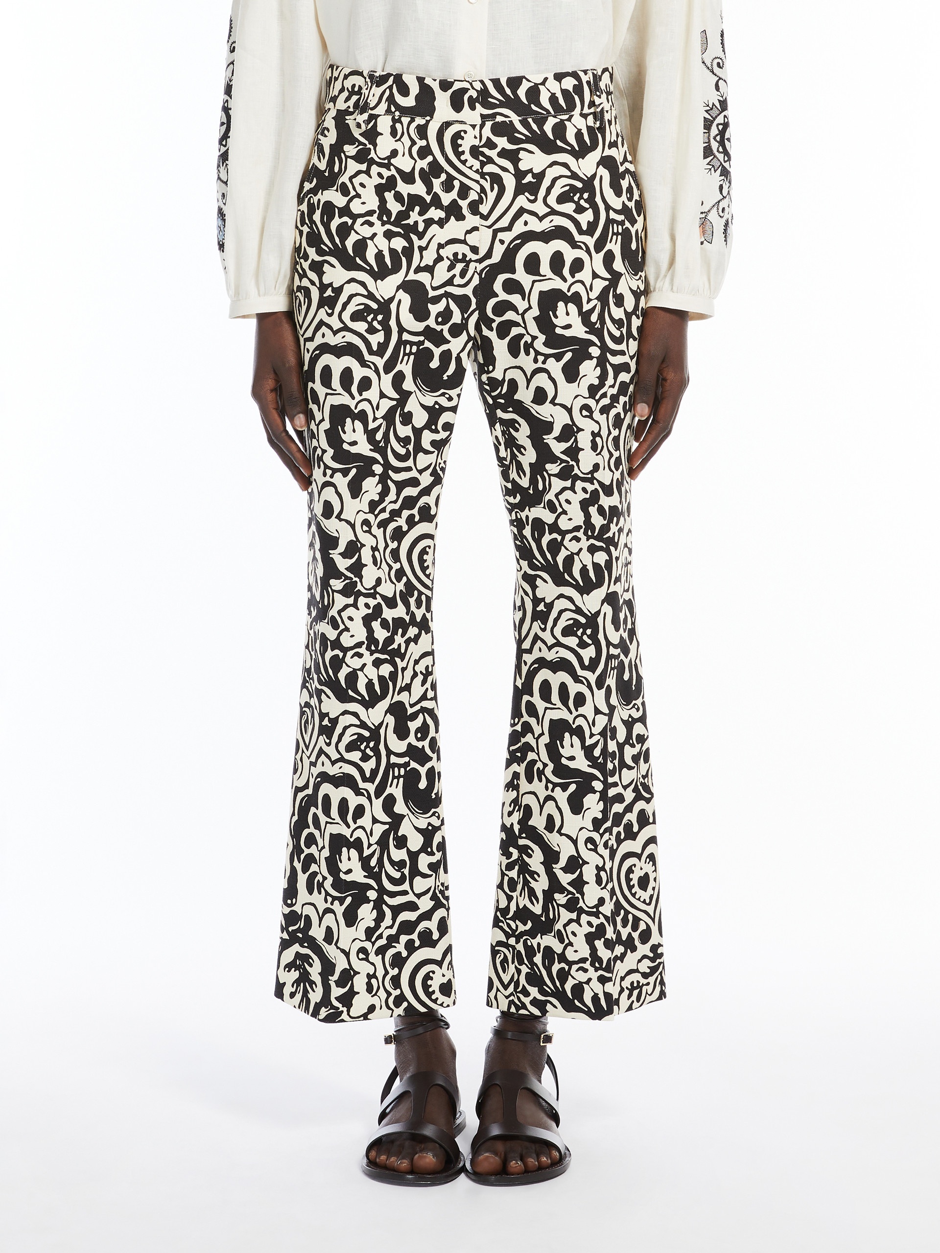 CADMIO Printed canvas trousers - 3