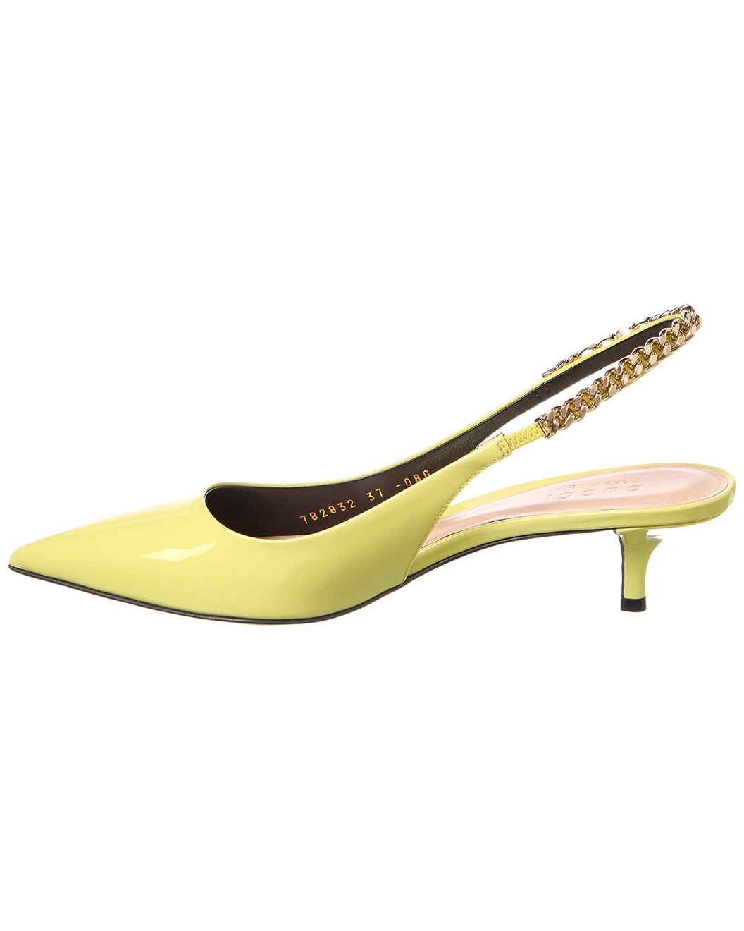 Gucci Signoria Patent Slingback Pump - 2