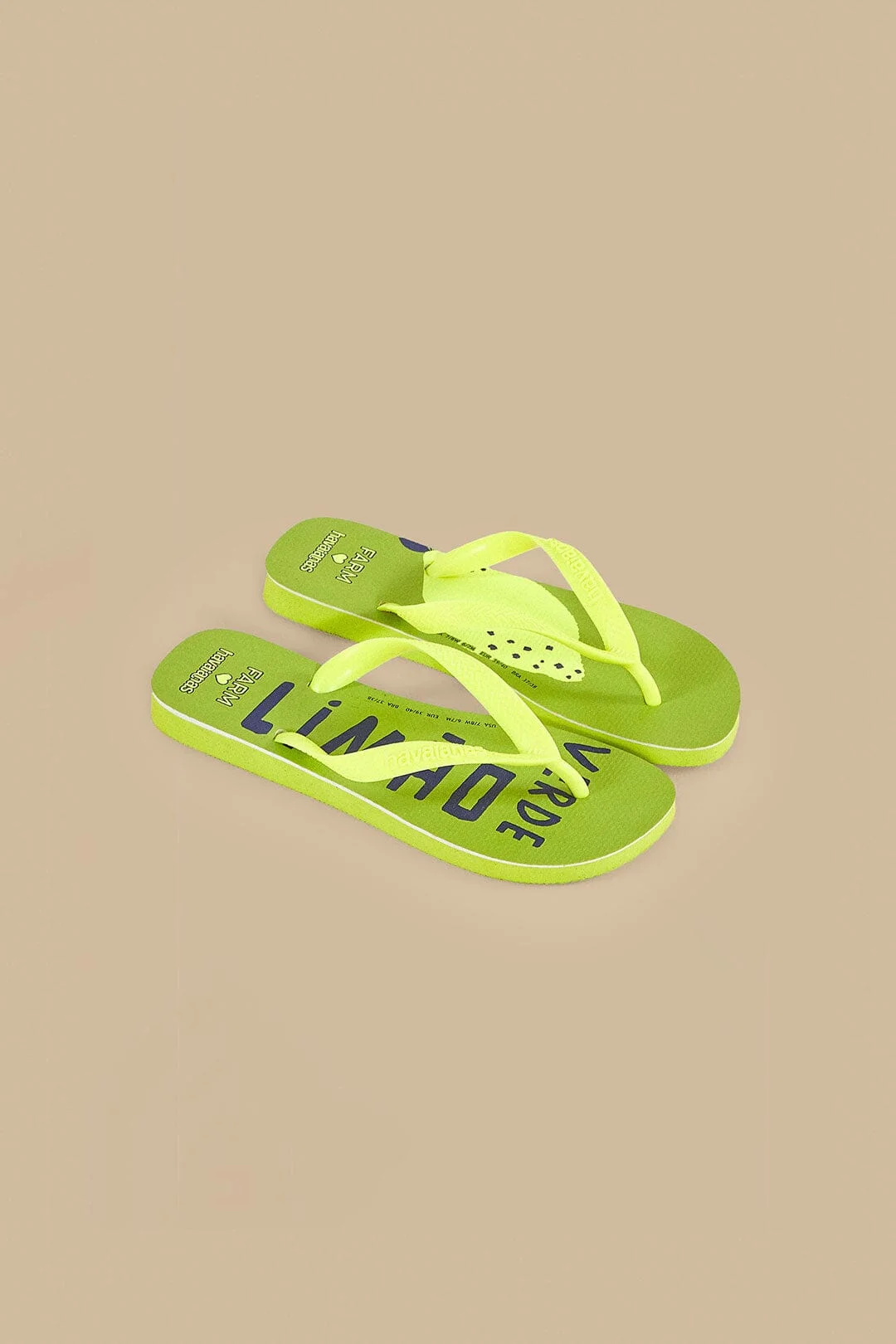 Green Lime Havaianas Sandals - 1