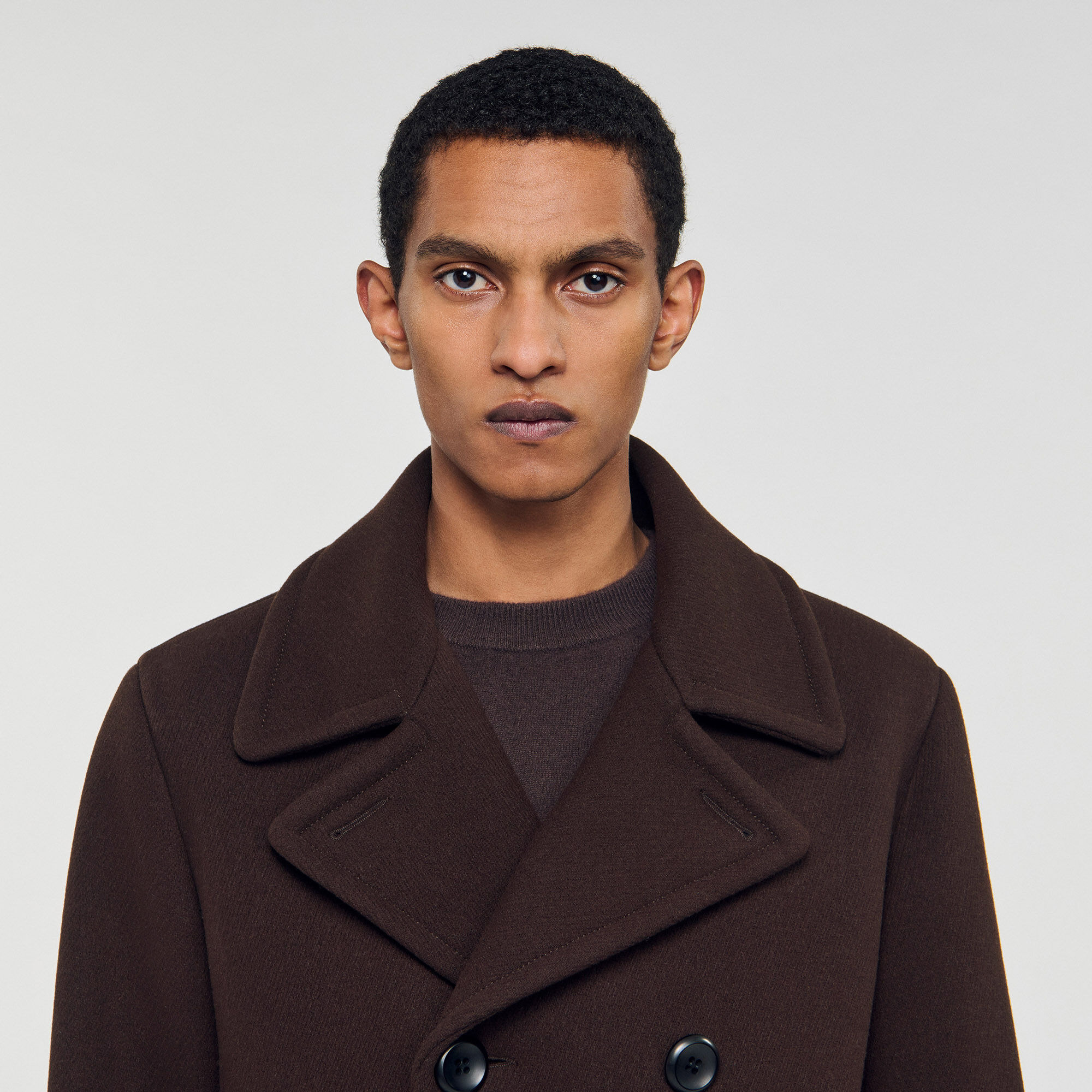 WOOL PEA COAT - 3