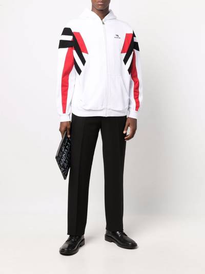 BALENCIAGA Sporty B zip-up hoodie outlook