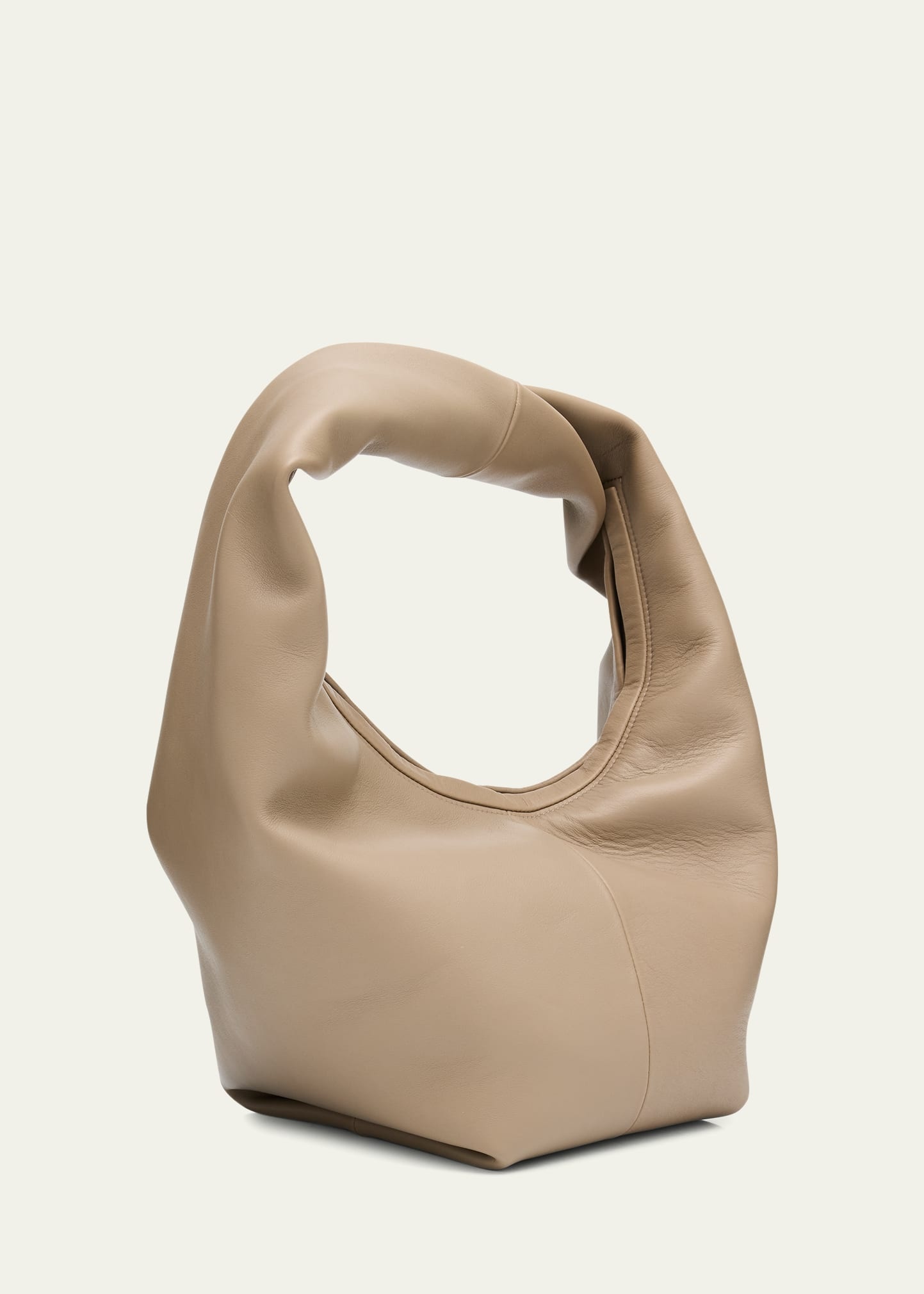 Yela Twisted Leather Shoulder Bag - 3