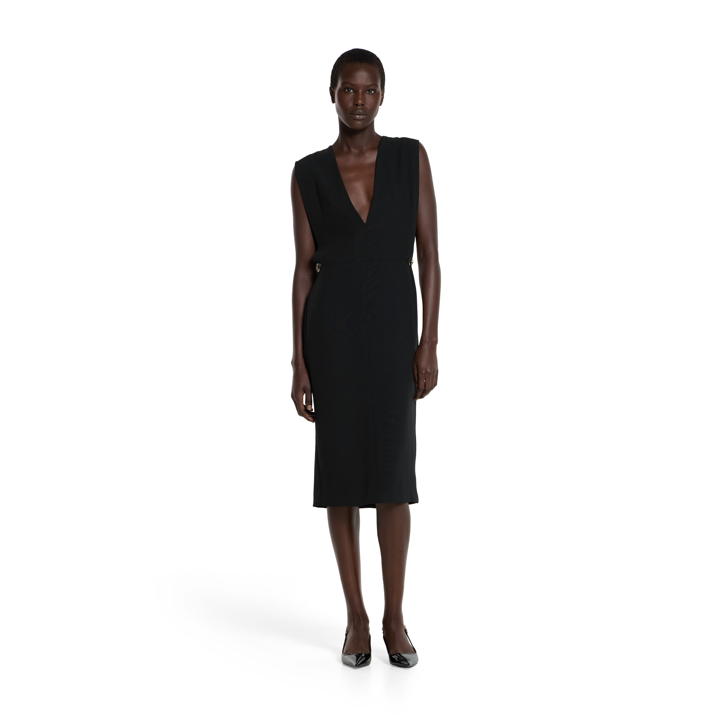 Satin dress with Horsebit - 2