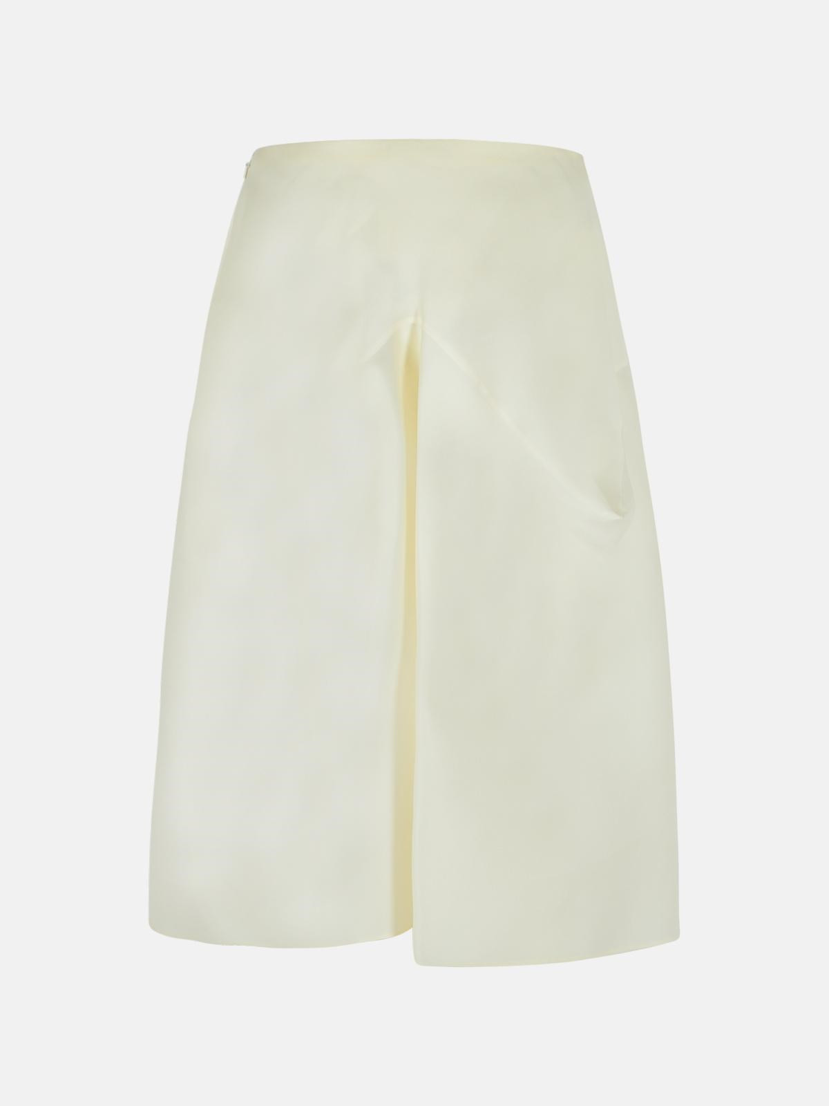 'SAWYER' WHITE SILK SKIRT - 3