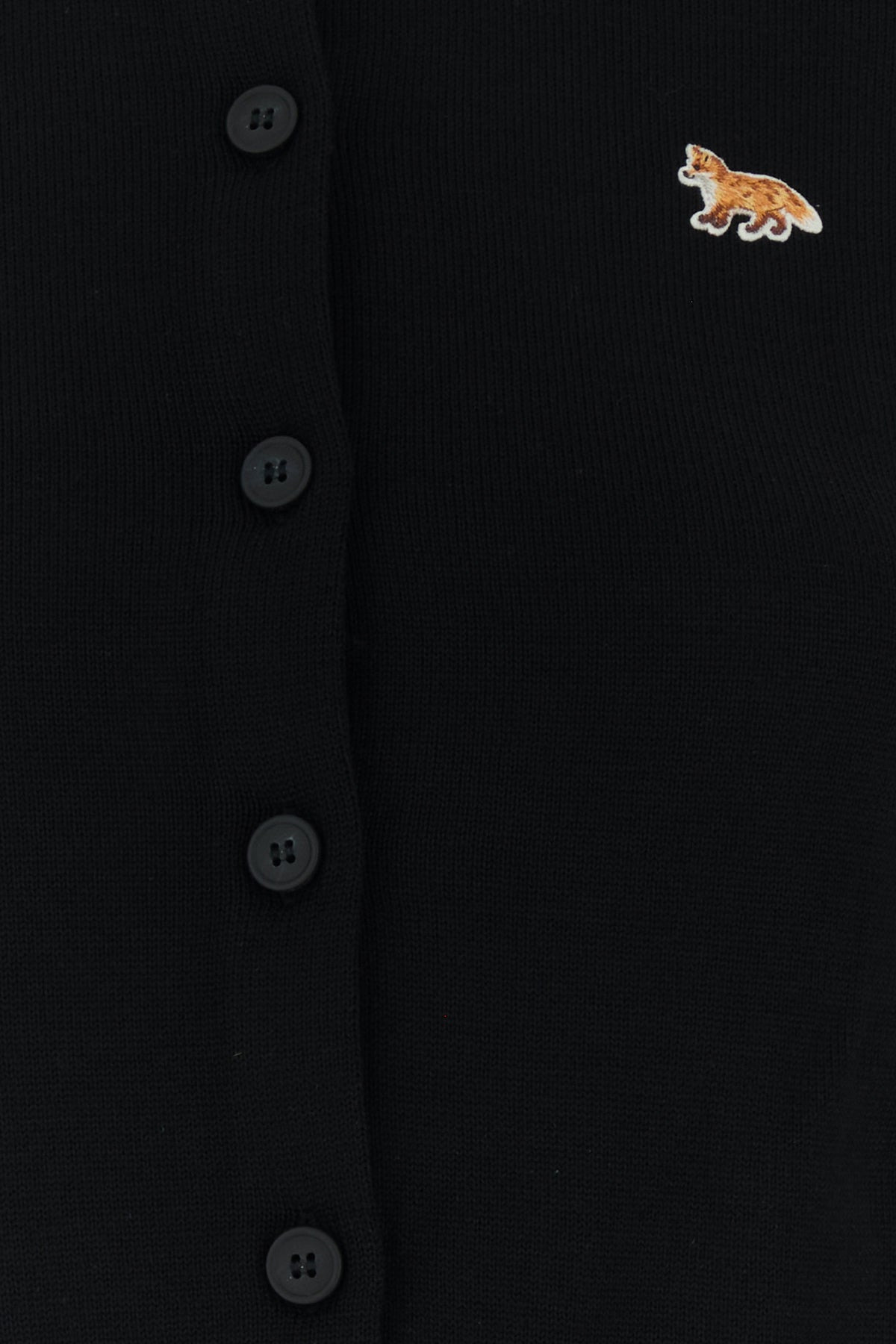 Black wool cardigan - 3