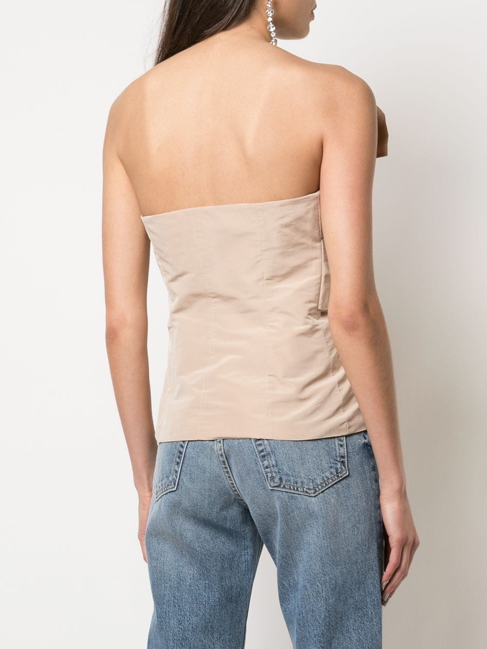 bow-front bustier top - 4