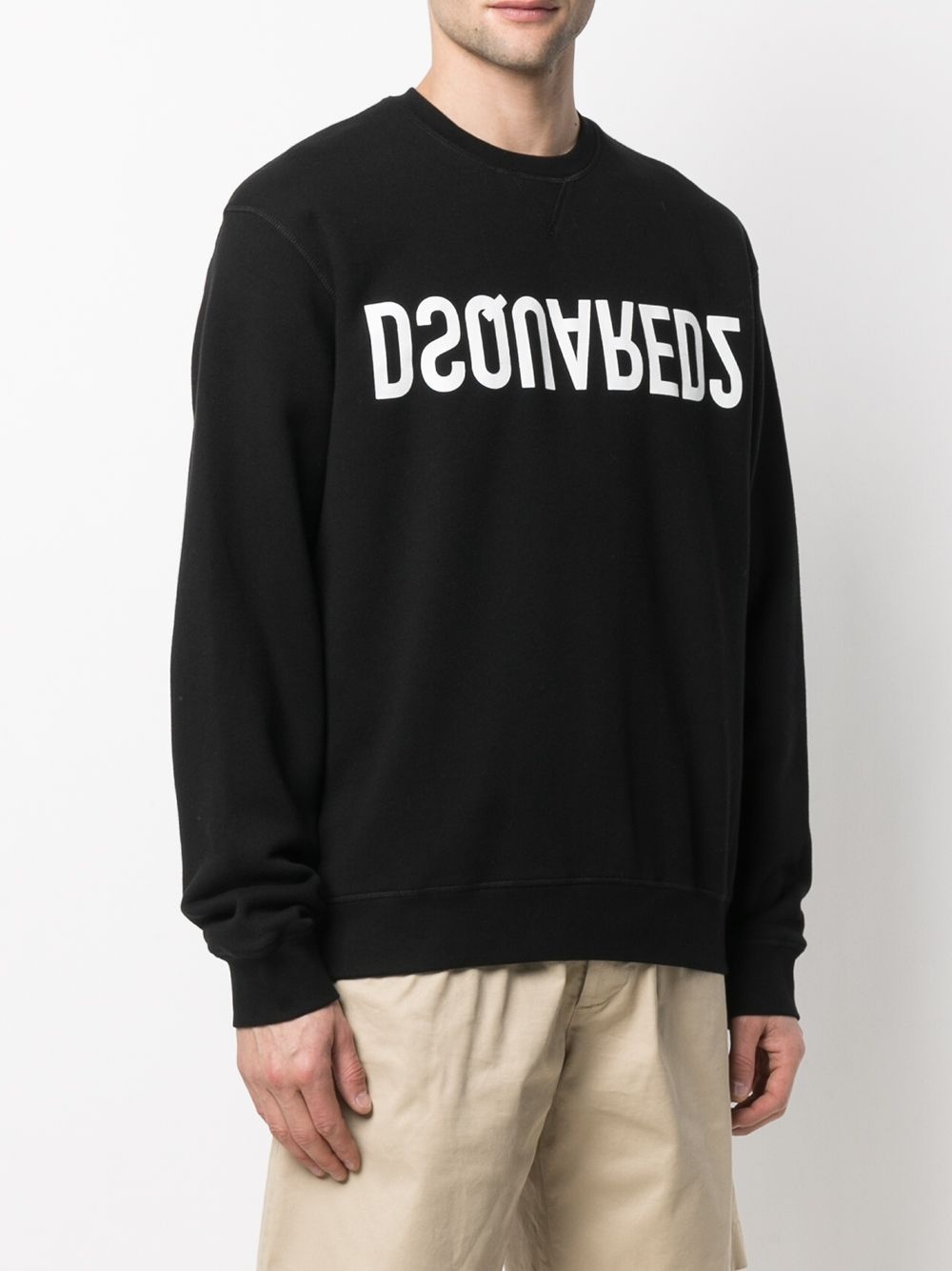 upside down logo sweatshirt - 3