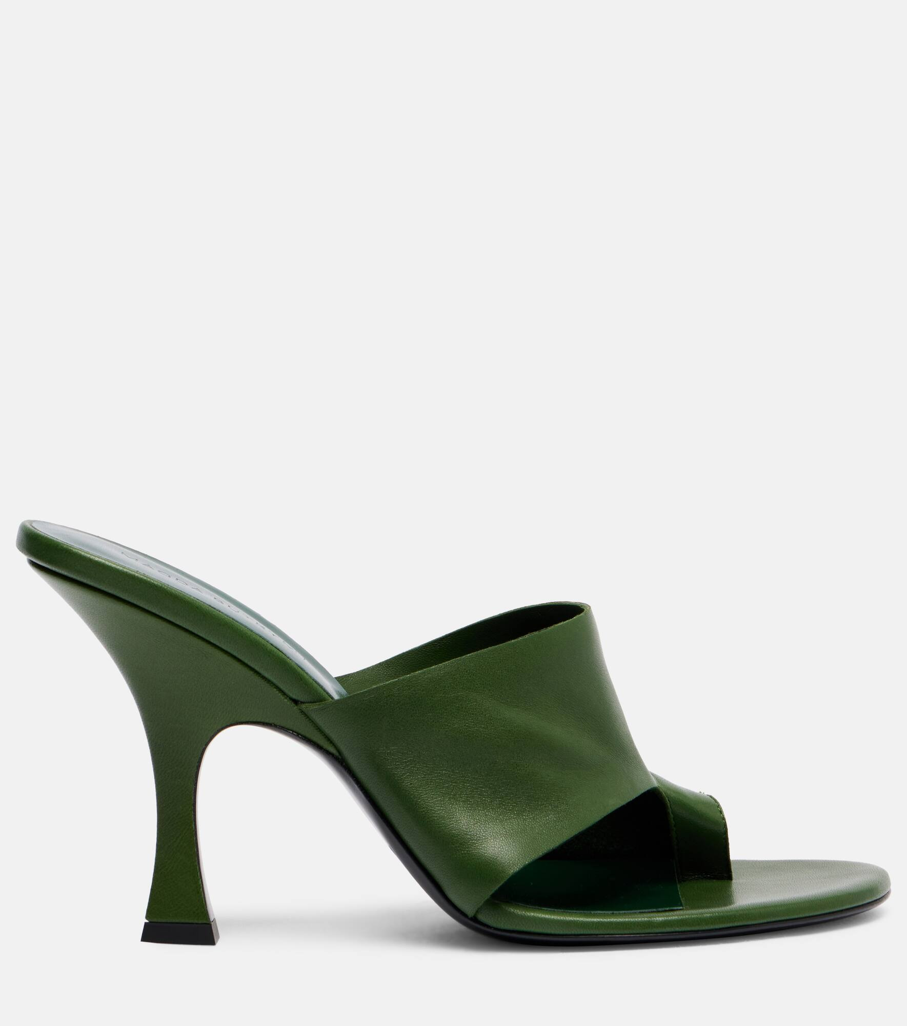 Leather thong sandals - 4