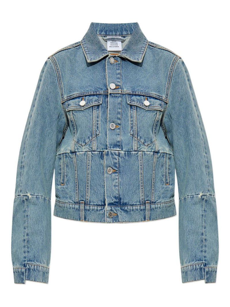 panelled denim jacket 1