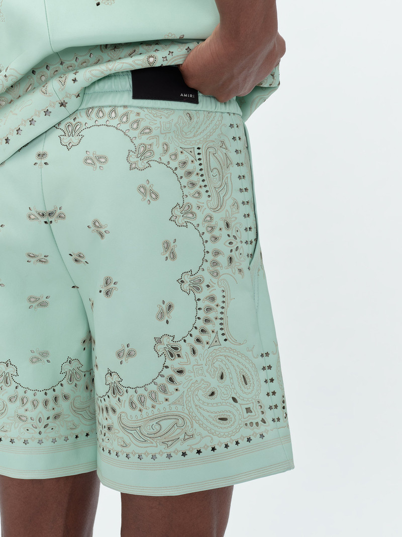 LEATHER BANDANA SHORT 7