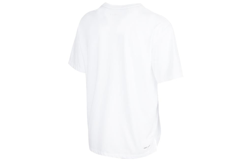 Air Jordan SS22 Logo Printing Sports Round Neck Short Sleeve White DH8922-100 - 2