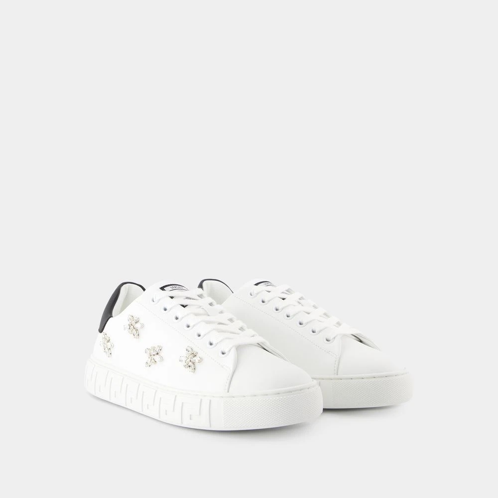 VERSACE CANVAS WHITE SNEAKERS - LA GRECA | miinto | REVERSIBLE
